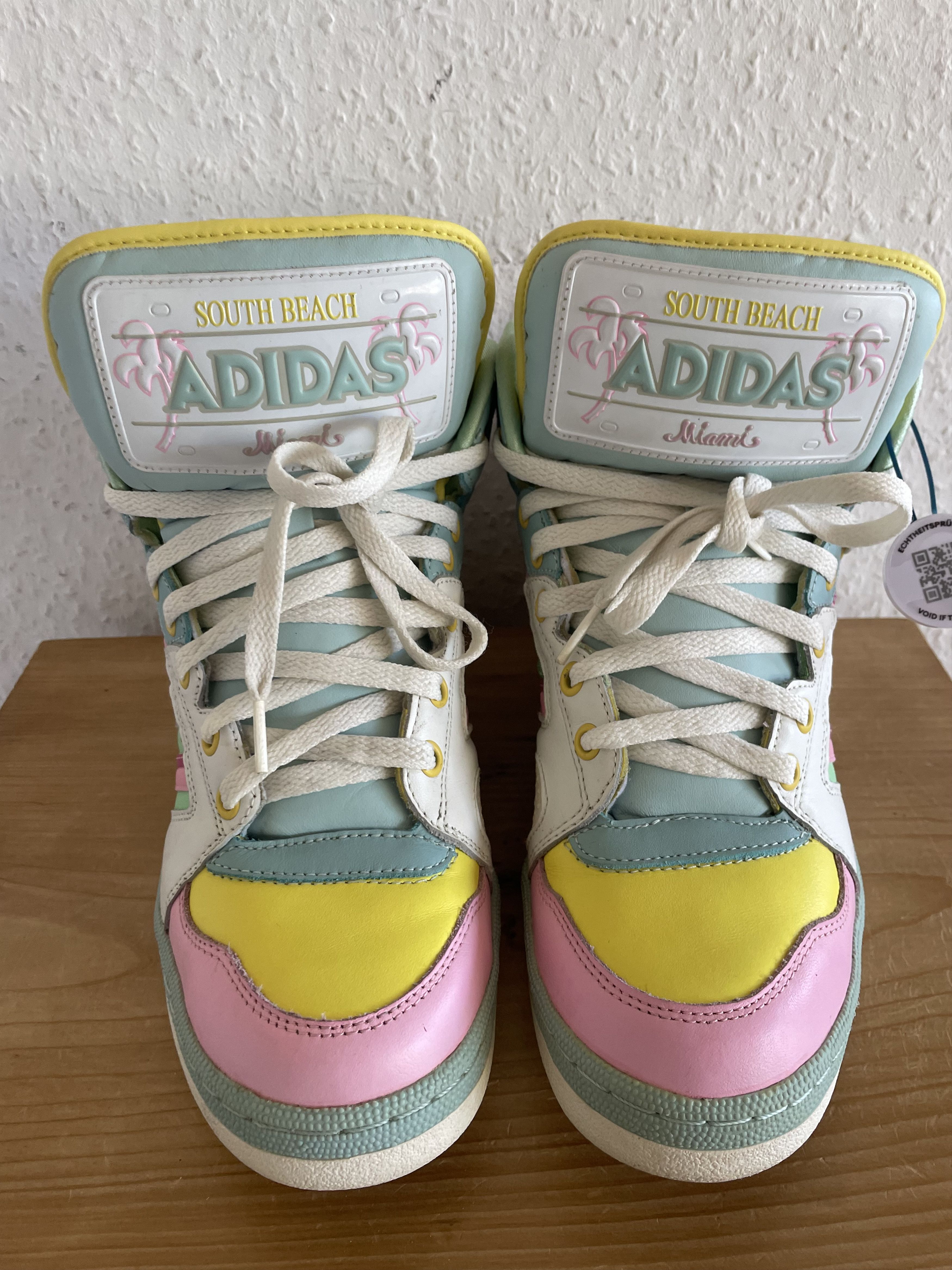 Adidas × Jeremy Scott JS License Plate Miami Sneakers Size US 8 / EU 41 - 2 Thumbnail