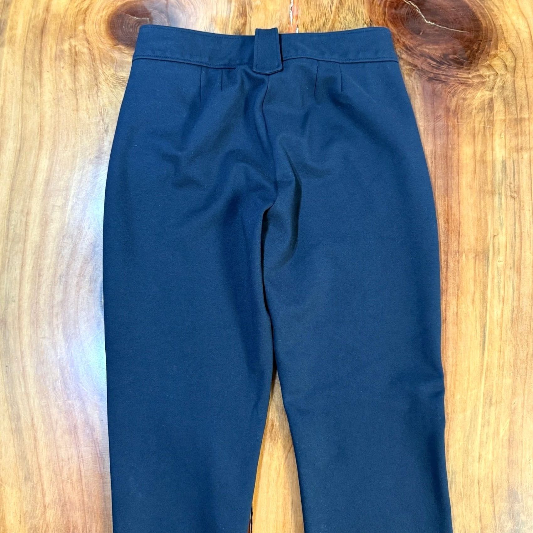 Quince Quince Women's Straight leg Stretch Dress Pants Small Blue Pull On Rayon Size 28" / US 6 / IT 42 - 7 Thumbnail