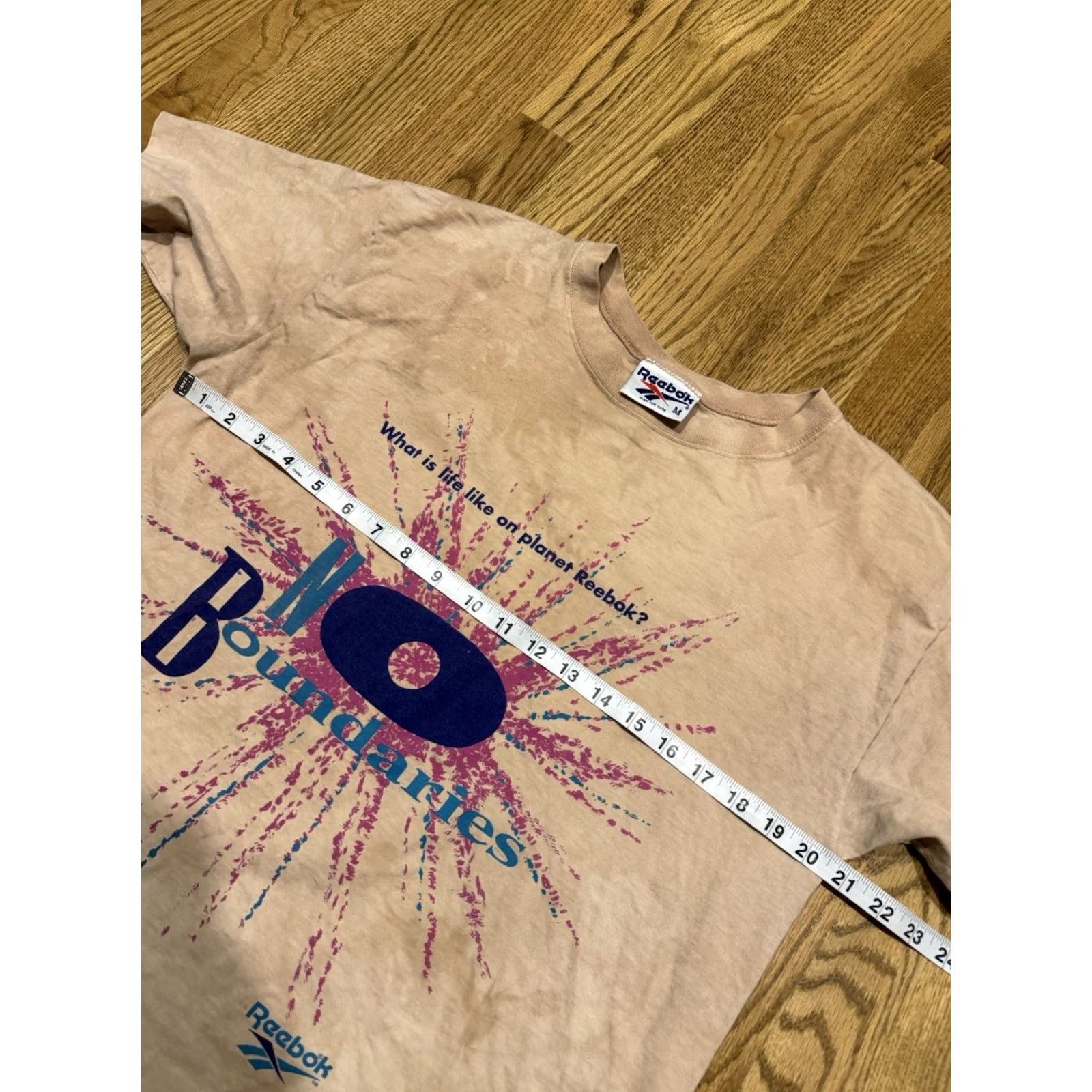 Reebok VINTAGE Reebok Planet No Boundaries Shirt Medium 90s Vtg T Size US M / EU 48-50 / 2 - 7 Thumbnail