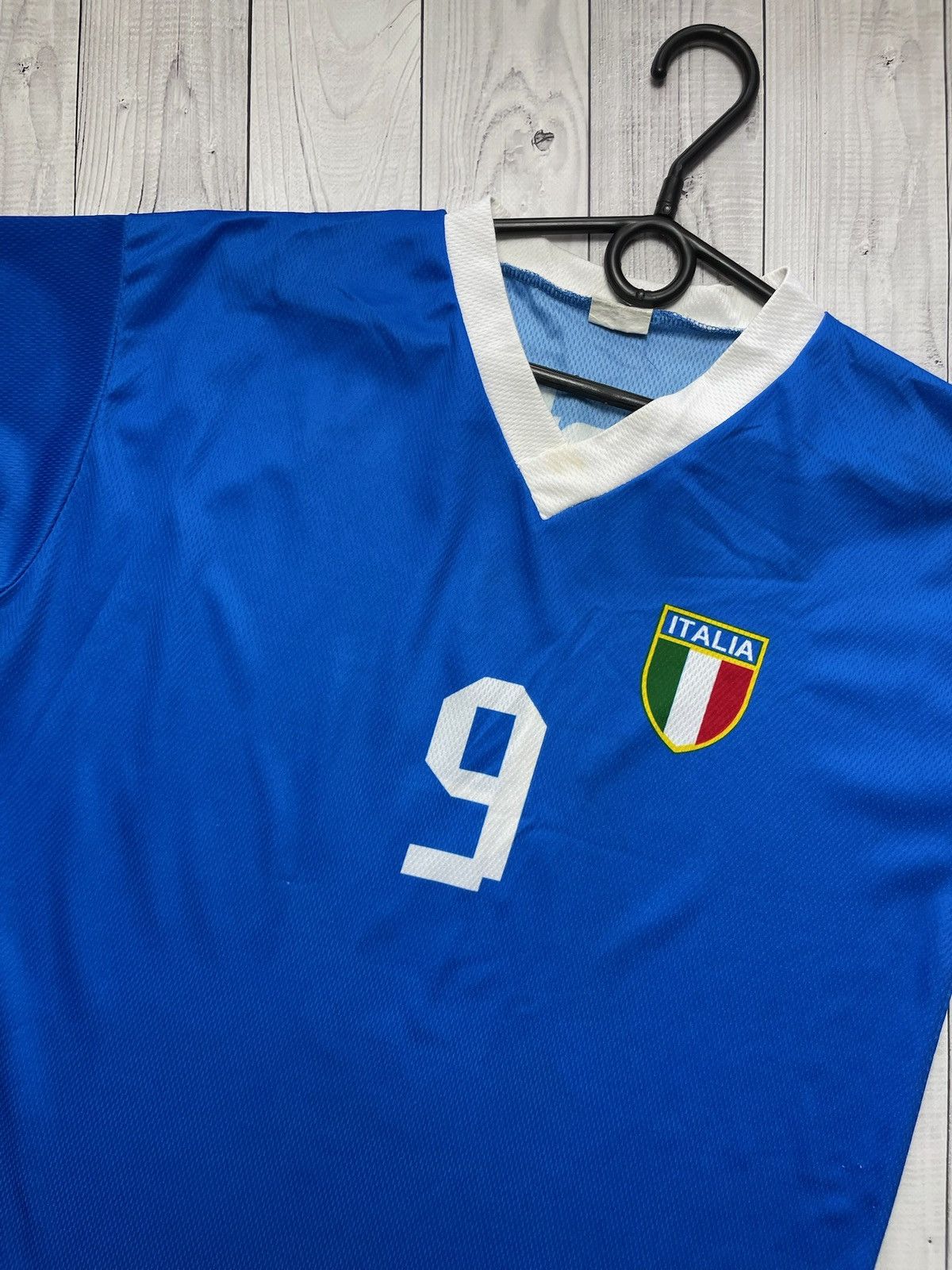 Vintage Italia Balotelli soccer tee blue size M logo Italy Size US M / EU 48-50 / 2 - 3 Thumbnail