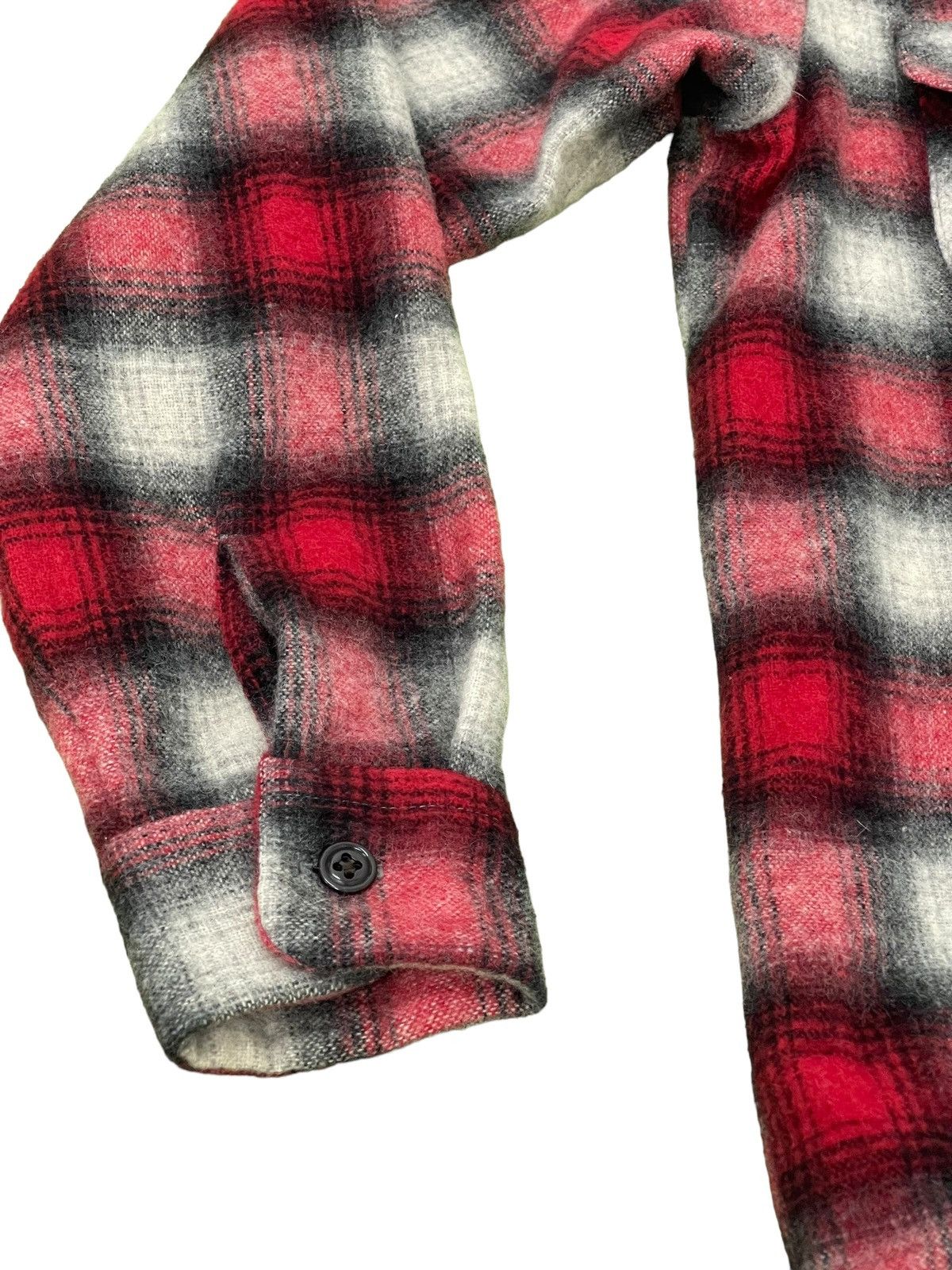 Schott Shadow Plaid Schott Bros Wool Flannel Shirt 5🟩8 Size US M / EU 48-50 / 2 - 3 Thumbnail