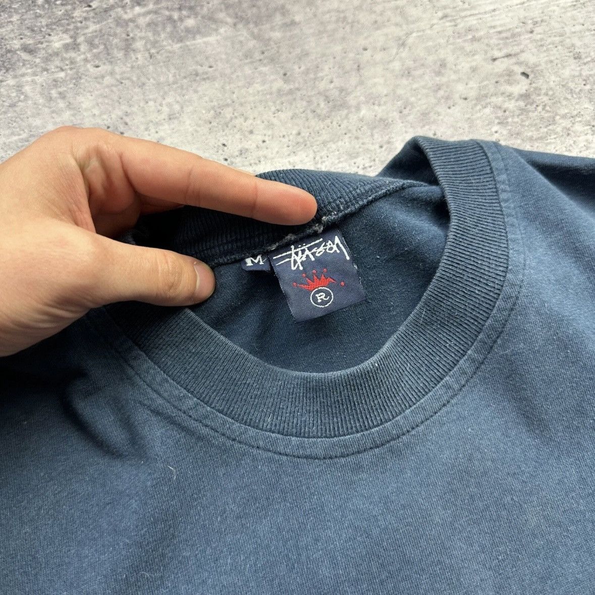 Stussy Vintage 00s Bjork stussy t shirt size Medium Blue Size US M / EU 48-50 / 2 - 9 Thumbnail