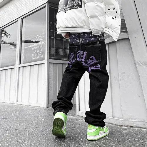 VIBE Paisley Bandana Carpenter Denim Jeans Size US 32 / EU 48 - 3 Thumbnail