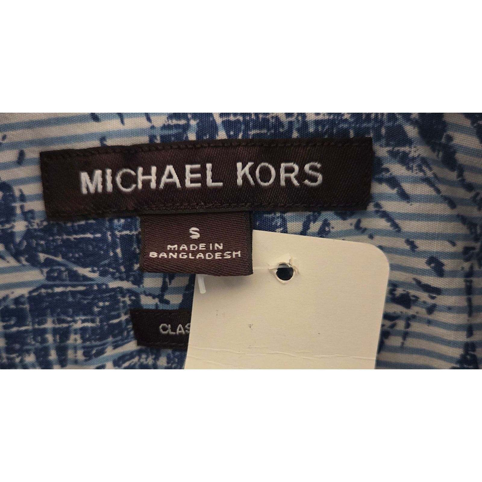 Michael Kors Michael Kors Floral Blue Button Down Shirt - Size Small Size US S / EU 44-46 / 1 - 6 Thumbnail