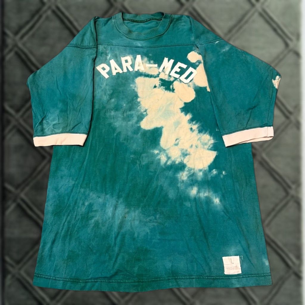 Vintage VTG 60s 70s Green Military Ringer Para-Med Paratrooper Combat Medic Shirt L Mens Size US L / EU 52-54 / 3 - 1 Thumbnail