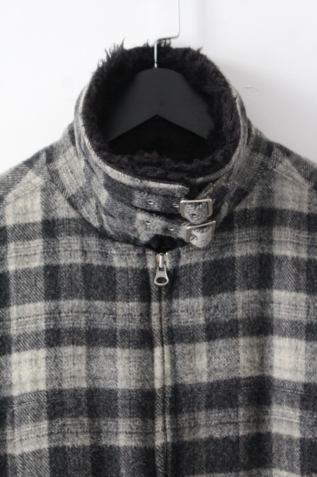 If Six Was Nine AW2003 PPFM FUR WOOL TARTAN REVERSIBLE COAT JACKET Size US M / EU 48-50 / 2 - 6 Thumbnail