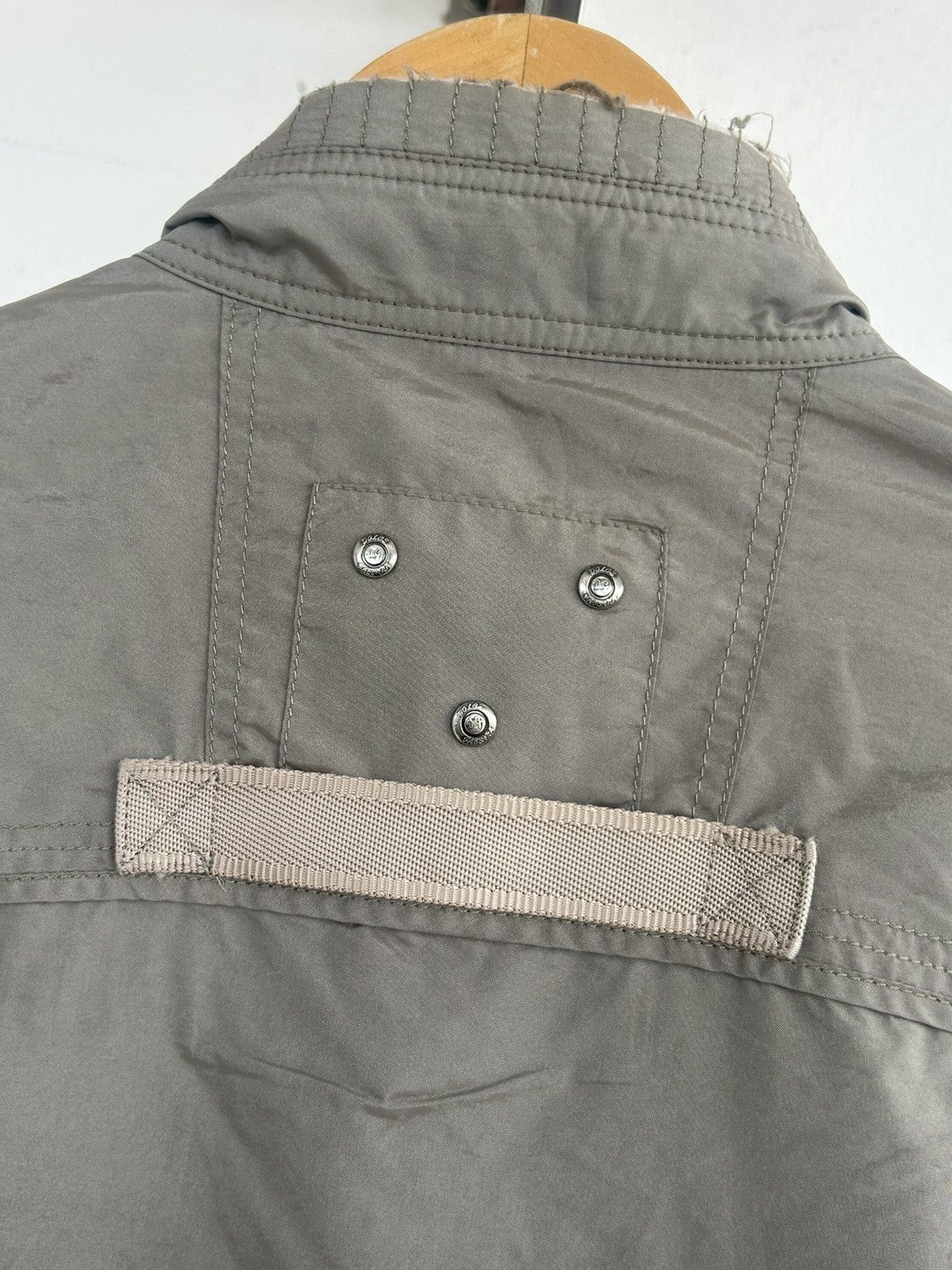 Dolce & Gabbana D&Gababna Vintage Nylon Distress Olive Jacket Size US L / EU 52-54 / 3 - 11 Thumbnail