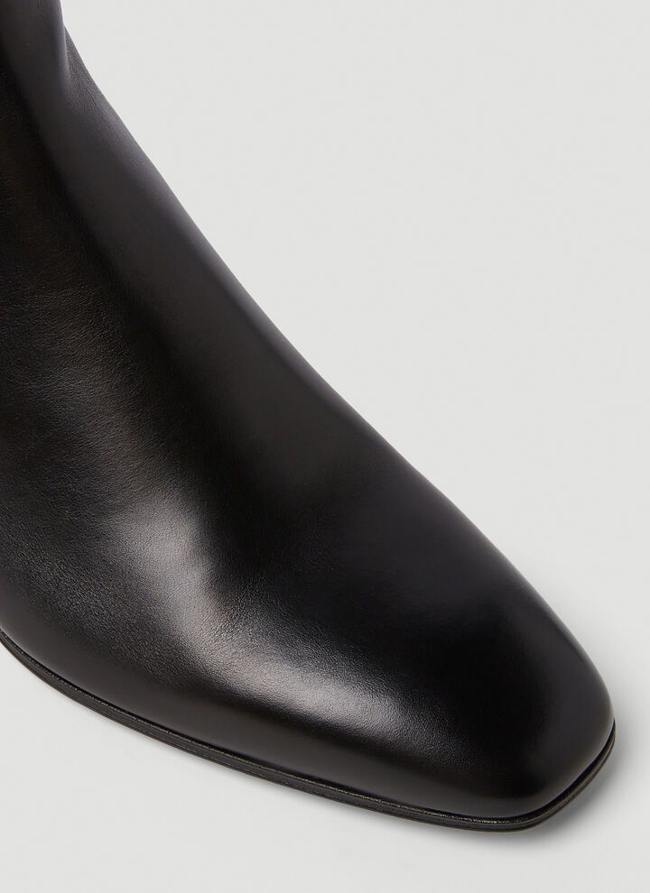 Saint Laurent Paris o1bcso1str1124 Terry Jodhpur Boots in Black Size US 12 / EU 45 - 6 Thumbnail