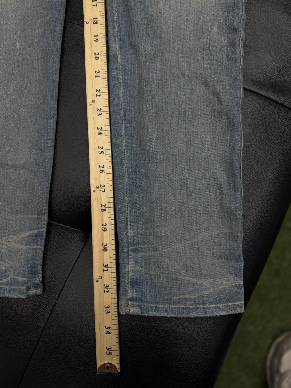 Amiri Size 38 - Amiri Blue Leg Logo Zipper Jeans Size US 38 / EU 54 - 12 Thumbnail