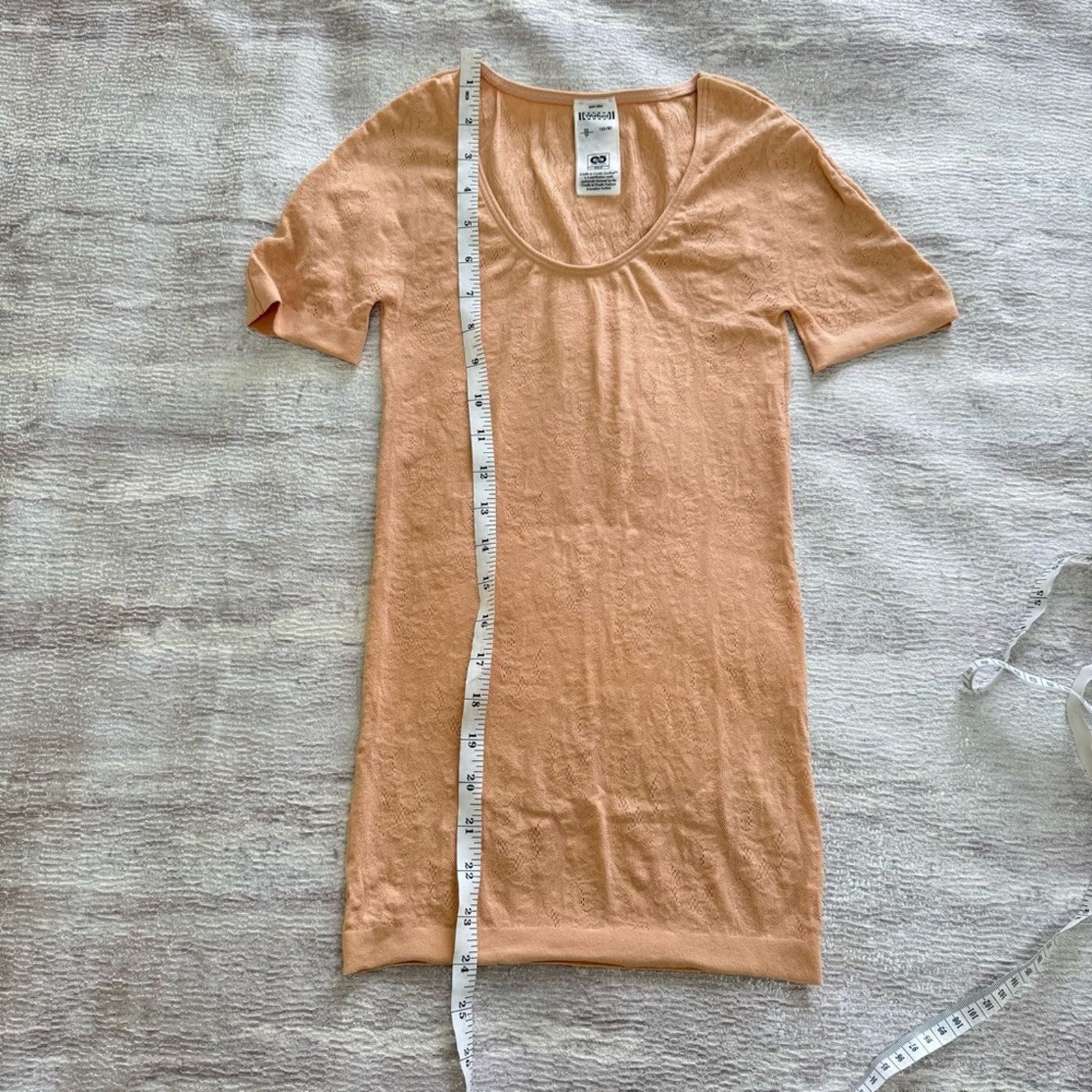 Wolford NWOT! Wolford Ninat Nude Short Sleeve Lace Top, Size XS Size XS / US 0-2 / IT 36-38 - 7 Thumbnail