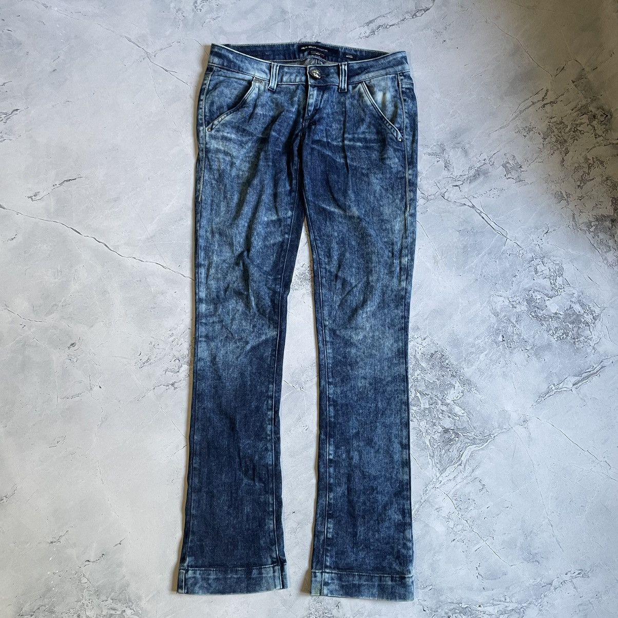 Japanese Brand × Miss Sixty Vintage Miss Sixty Jeans Flared Flap 00s Low Rice Size 28" / US 6 / IT 42 - 1 Thumbnail