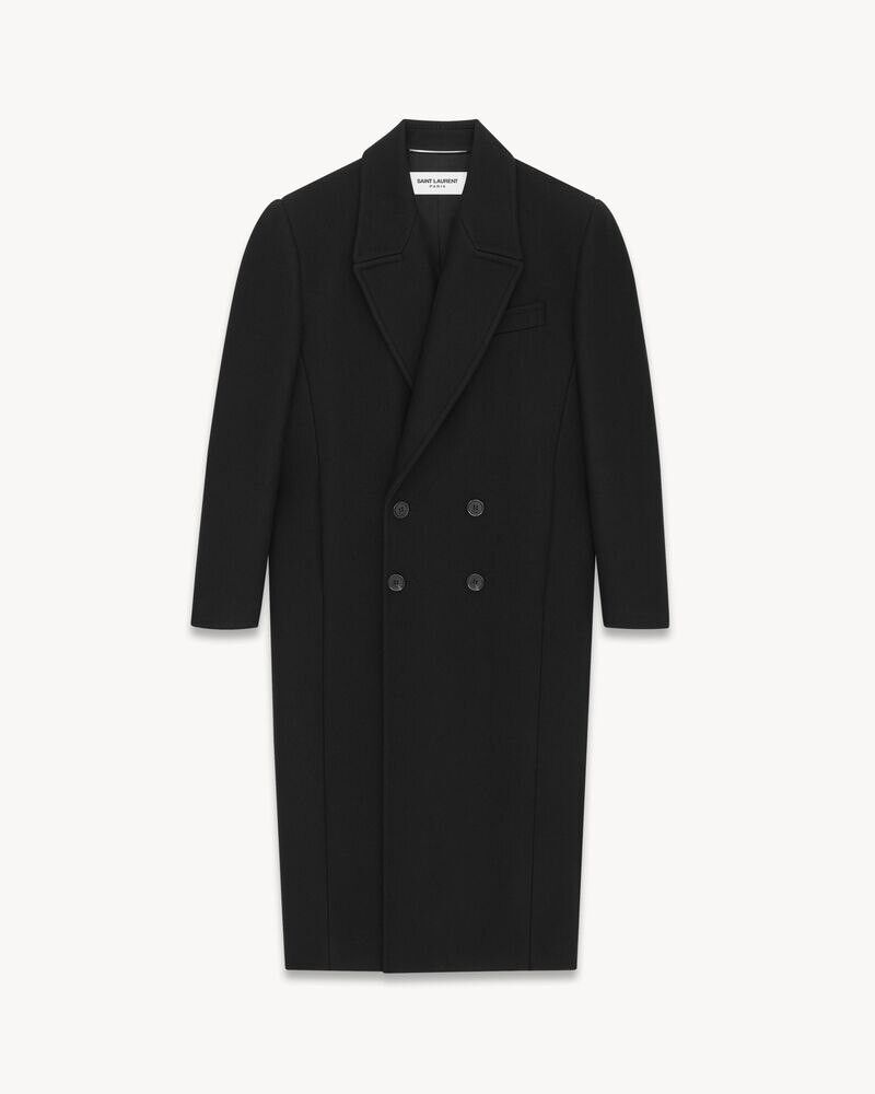 o1s1wg111124 Oversize Coat In Cashmere in Black
