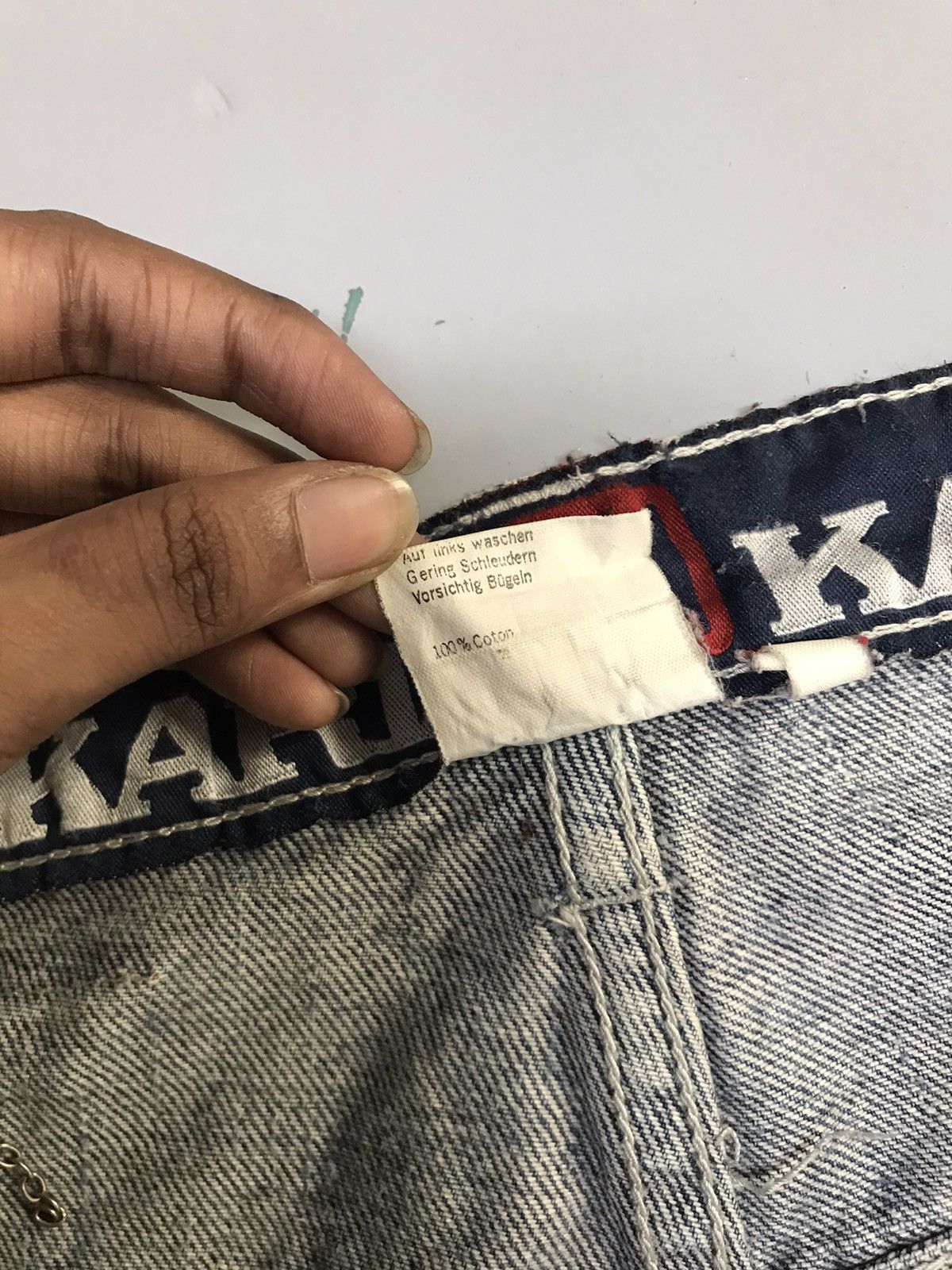 Karl Kani Vintage Karl Kani painted denim Size US 34 / EU 50 - 8 Thumbnail