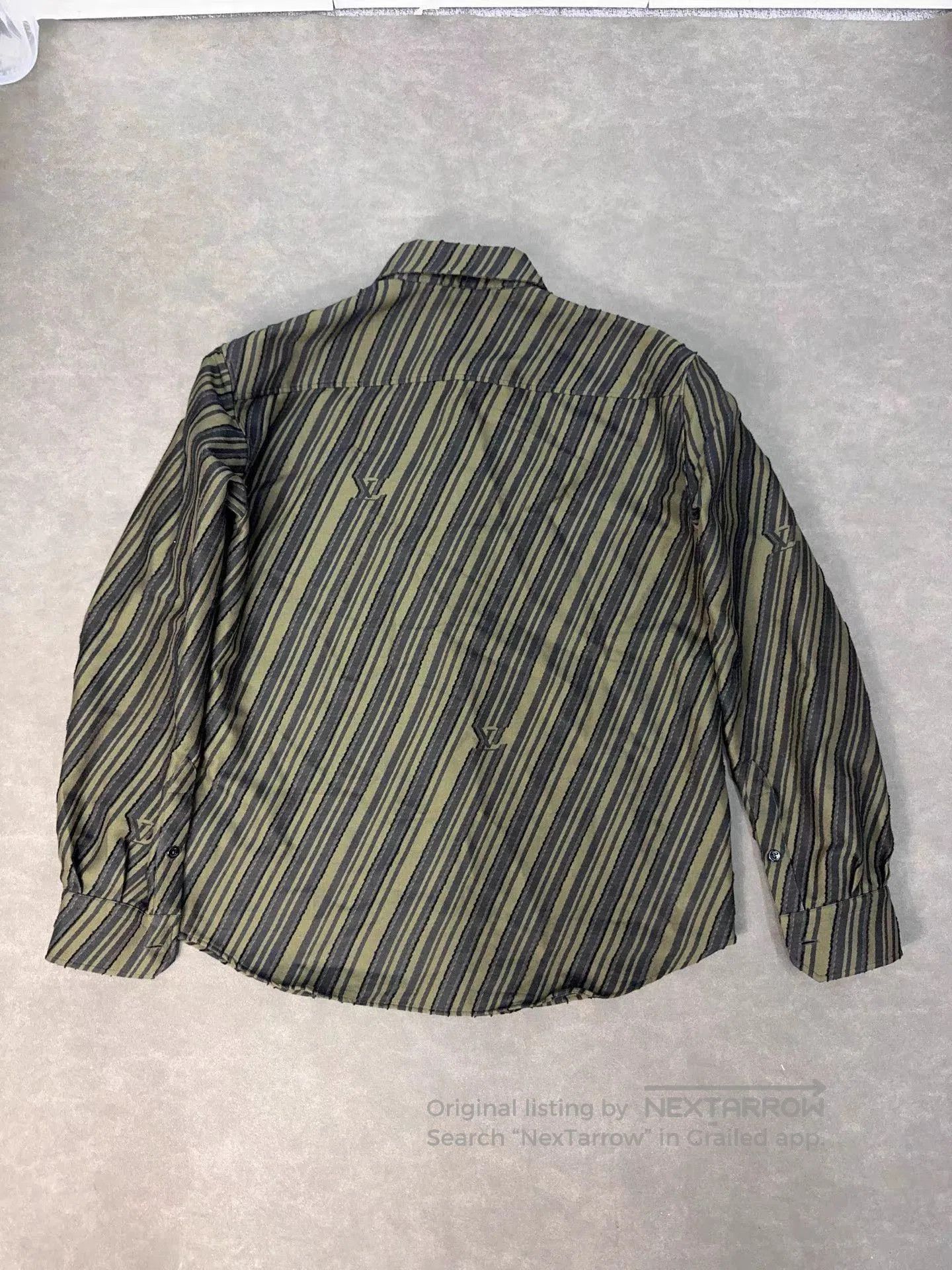 Louis Vuitton Diagonal Striped Long Sleeve Button. Size US L / EU 52-54 / 3 - 2 Thumbnail