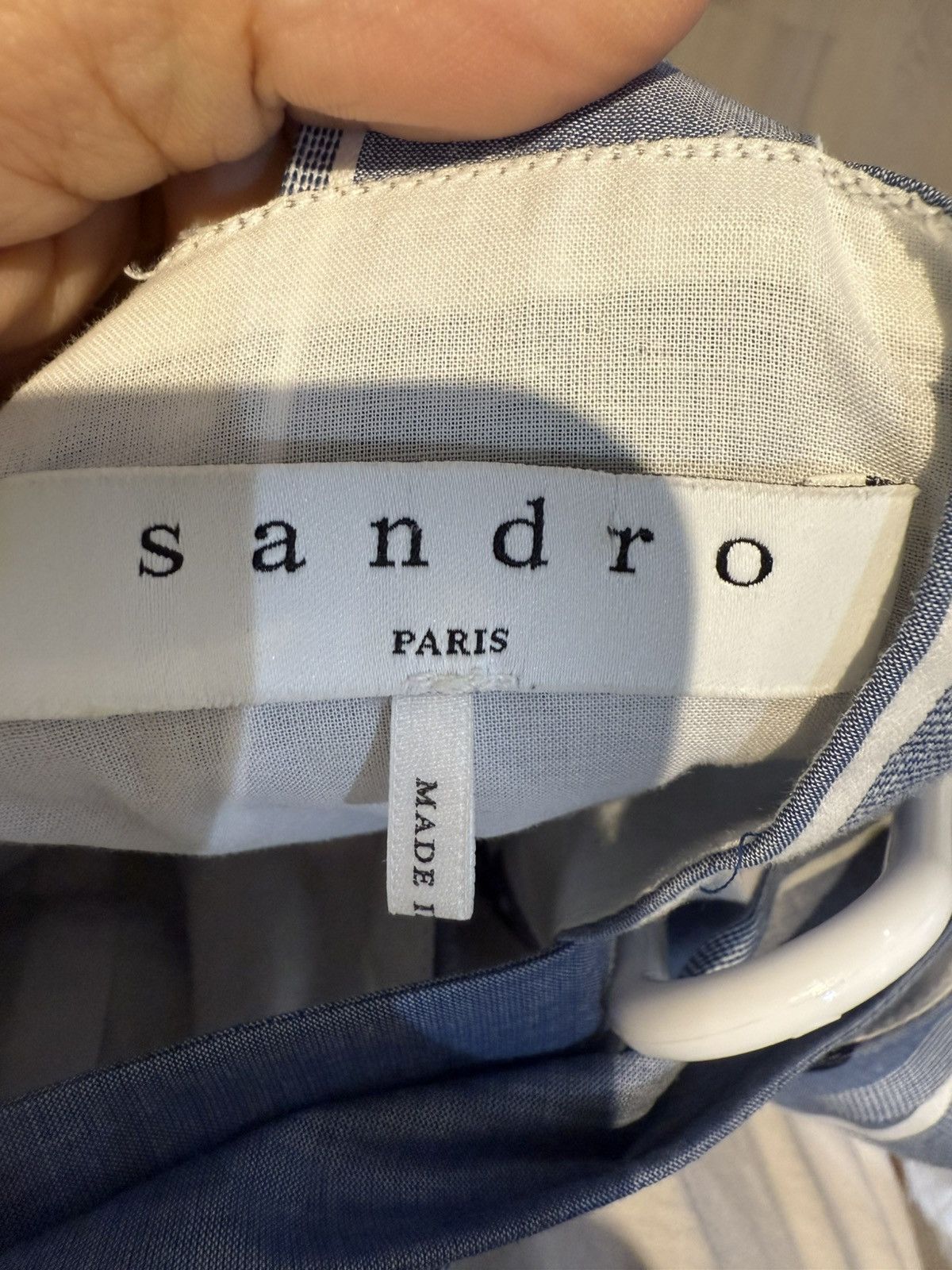 Sandro Sandro striped “denim” dress Size 1/XS-S Size XS / US 0-2 / IT 36-38 - 9 Thumbnail