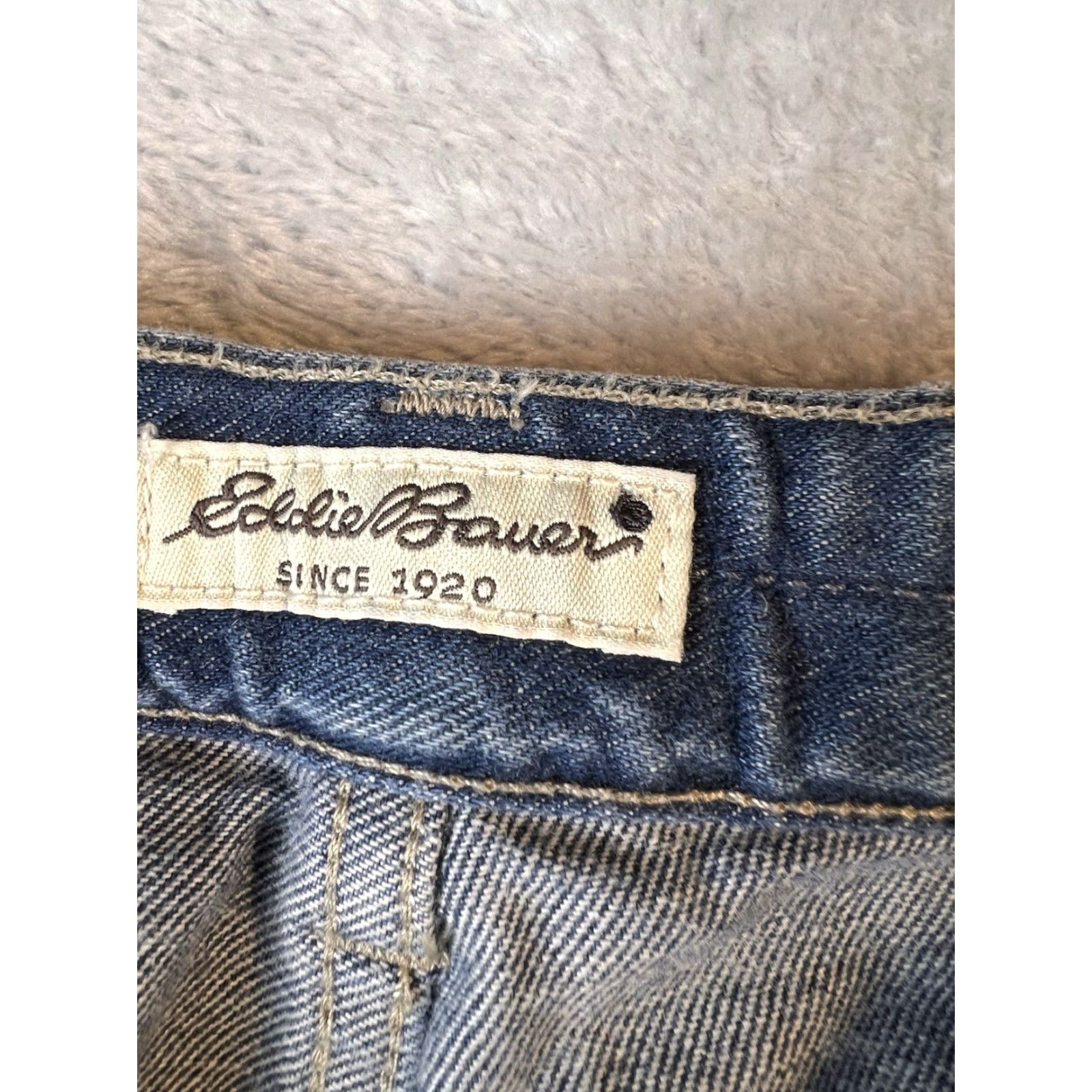 Eddie Bauer VINTAGE Eddie Bauer Jeans Womens 12 (32x30.5) Blue Straight 90s Y2K Womens Jeans Size 34" / US 12 / IT 48 - 3 Thumbnail