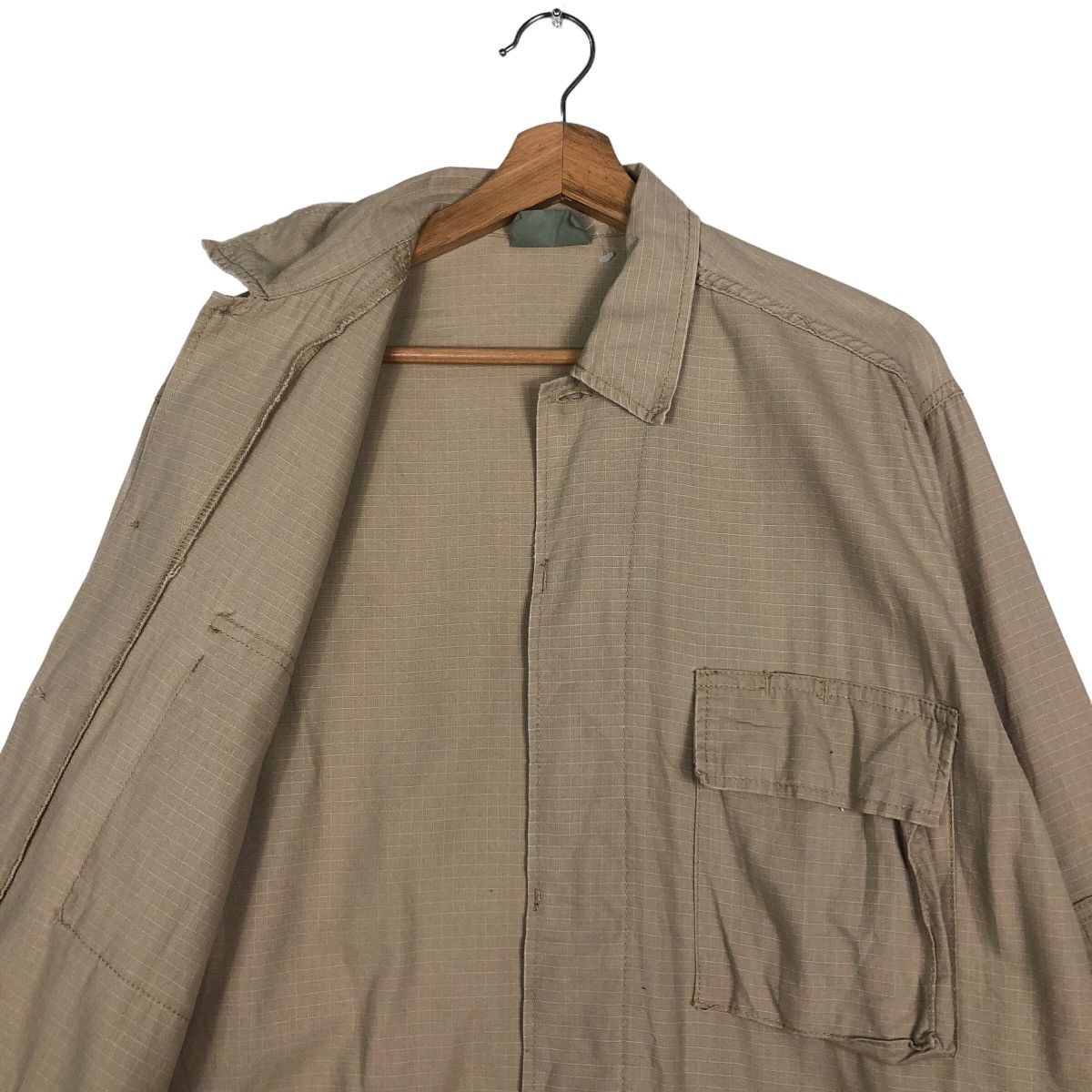 Japanese Brand 🔥Vintage HBT Inspector Cargo Jacket Multi Pocket Army Size US M / EU 48-50 / 2 - 12 Thumbnail