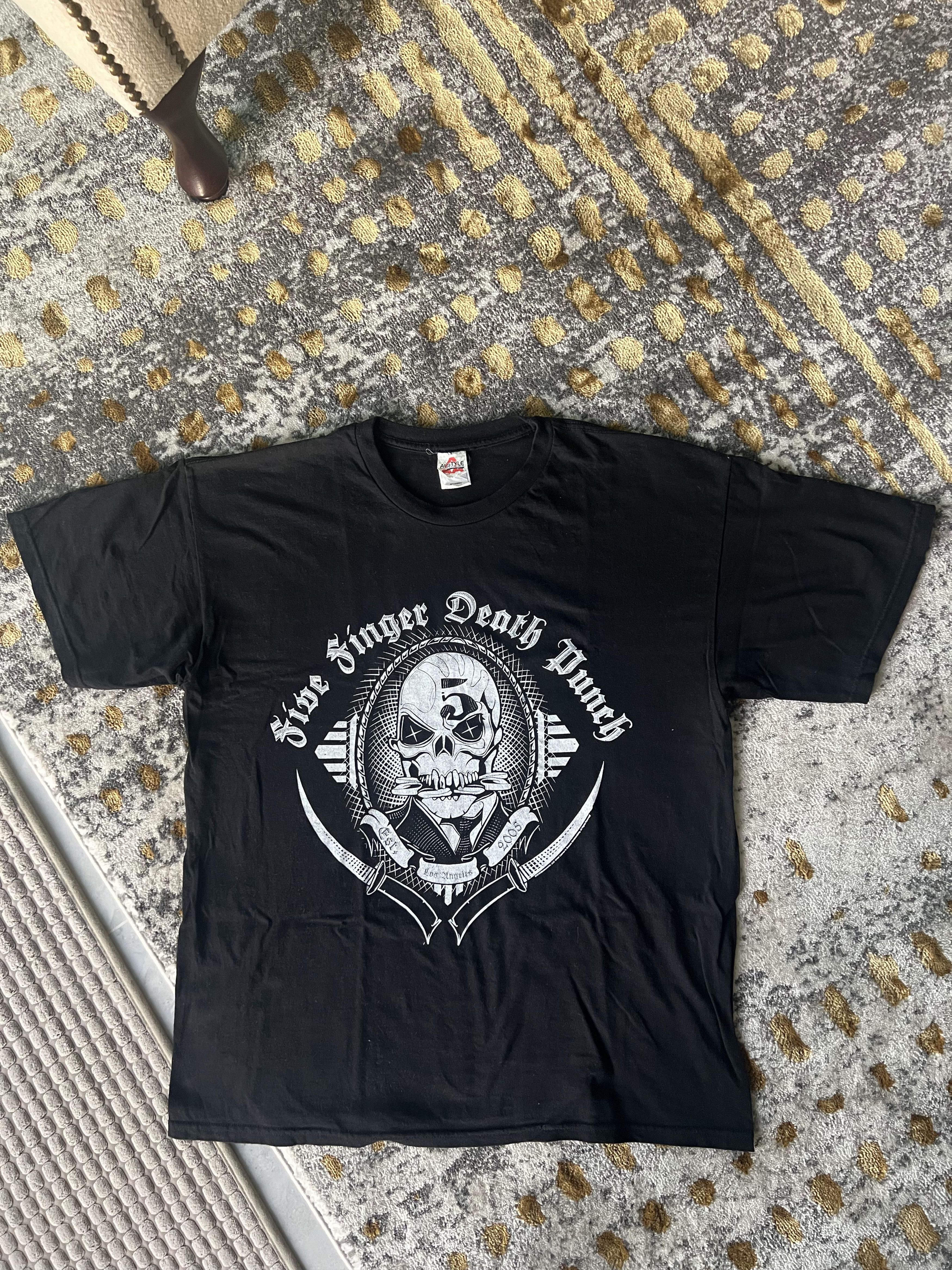 Alstyle × Band Tees Five Finger Death Punch Y2K skull head t shirt Size US XL / EU 56 / 4 - 1 Thumbnail
