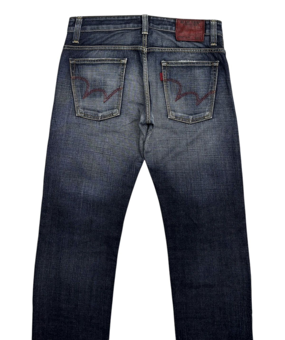Edwin Edwin 503 Blue Trip Slim Washed Whisker Dirty Distress Size US 33 - 4 Thumbnail