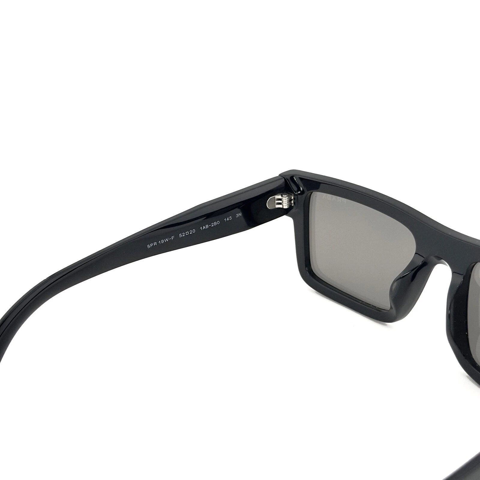 Prada PRADA 19W SYMBOLE Black Silver Mirror Classic PR19WS Size ONE SIZE - 6 Thumbnail