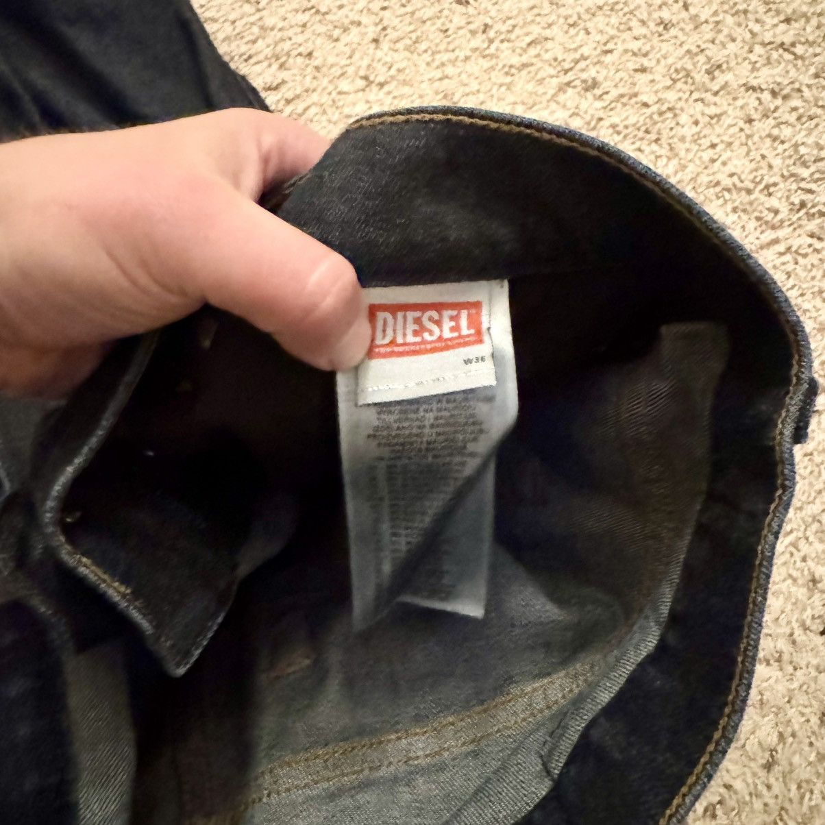 Diesel Diesel Dark Wash Viker Jeans 36" Size US 36 / EU 52 - 9 Thumbnail
