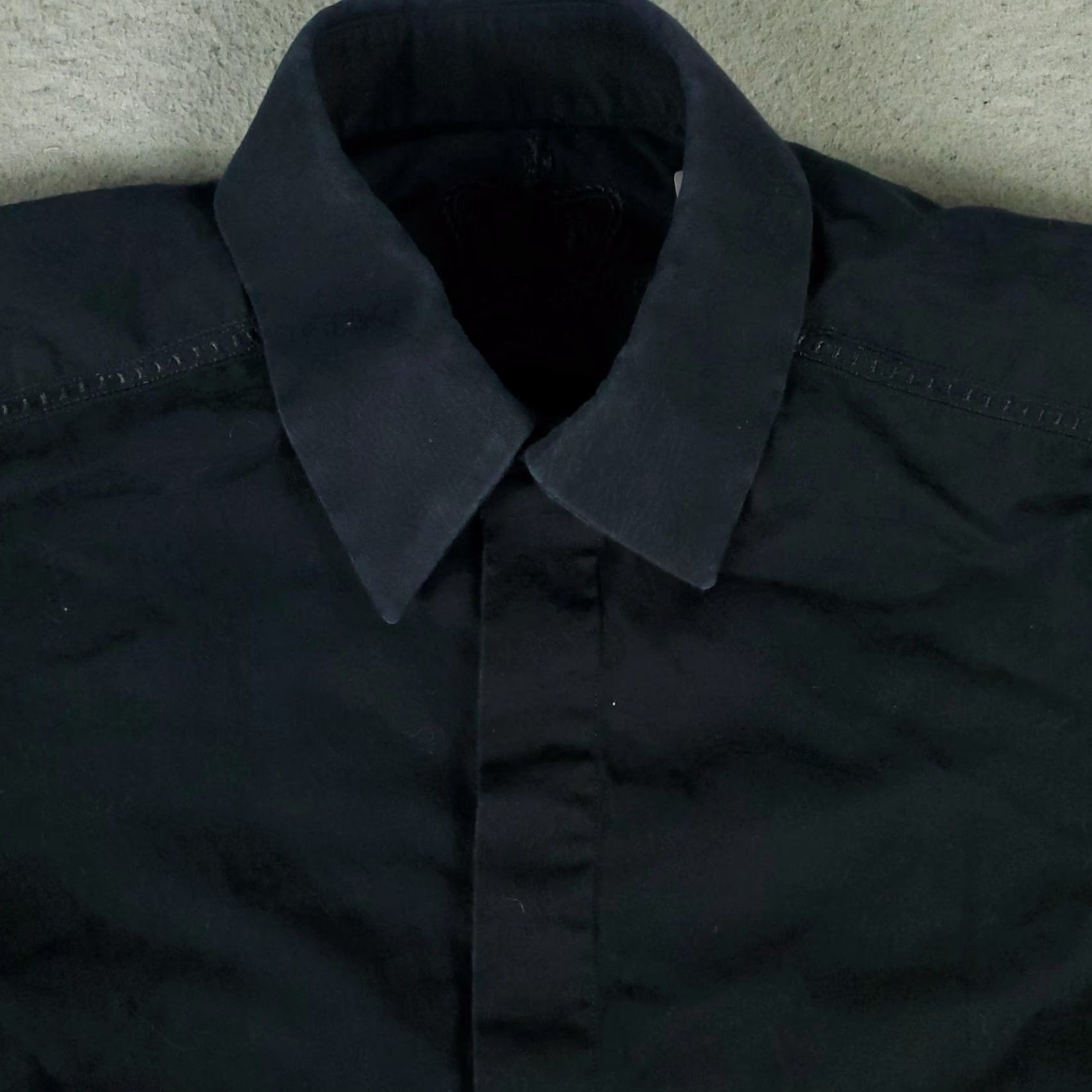Robert Graham VINTAGE Robert Graham Dress Shirt Men Medium Long Sleeve Black Formal Modern Size 40R - 2 Thumbnail