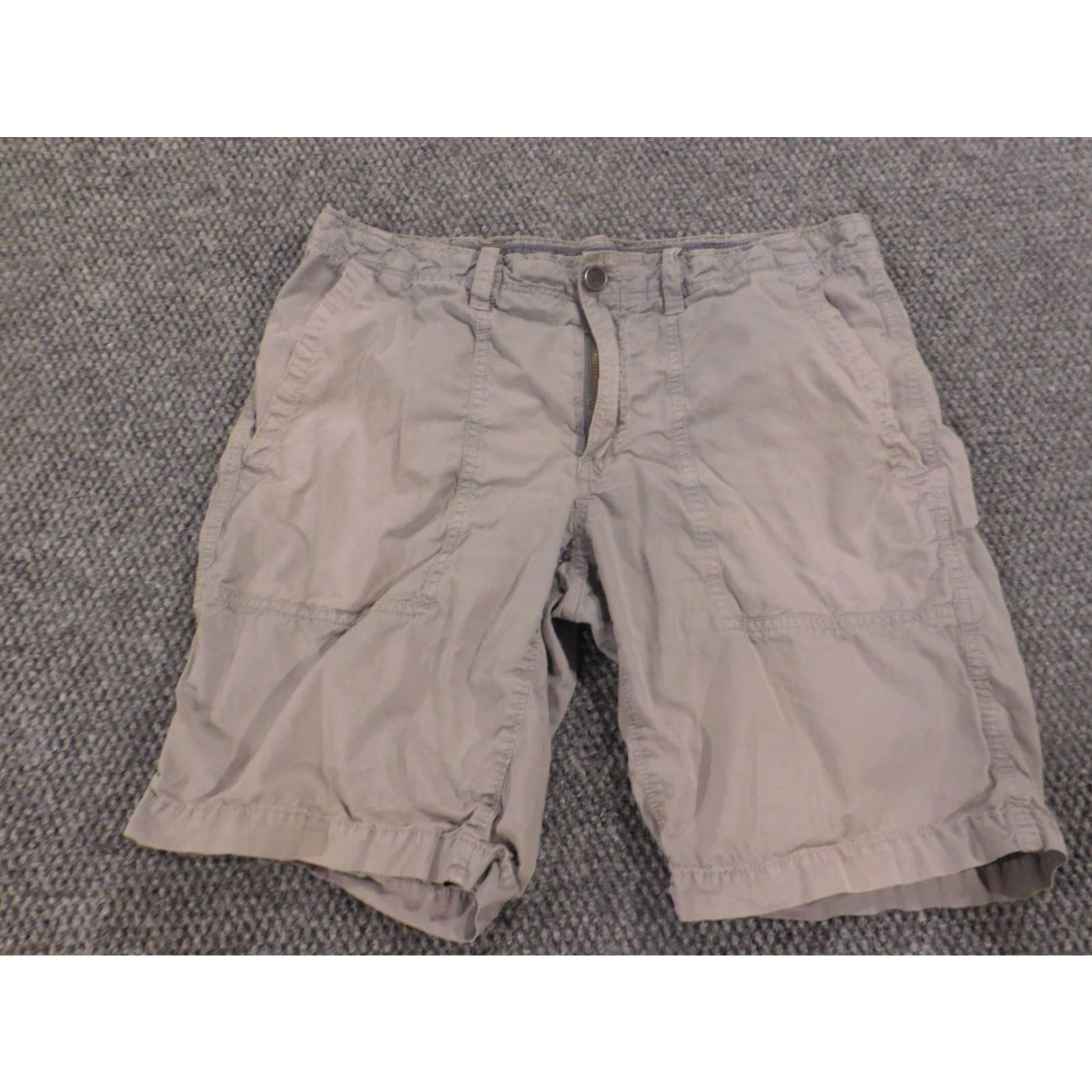 Banana Republic Banana Republic Womens Shorts 31 Gray aiden chino straight Casual Flat Front Zip Core Classic Comfort Summer Women's 31 Gray Size 24" / US 00 / IT 34 - 3 Thumbnail