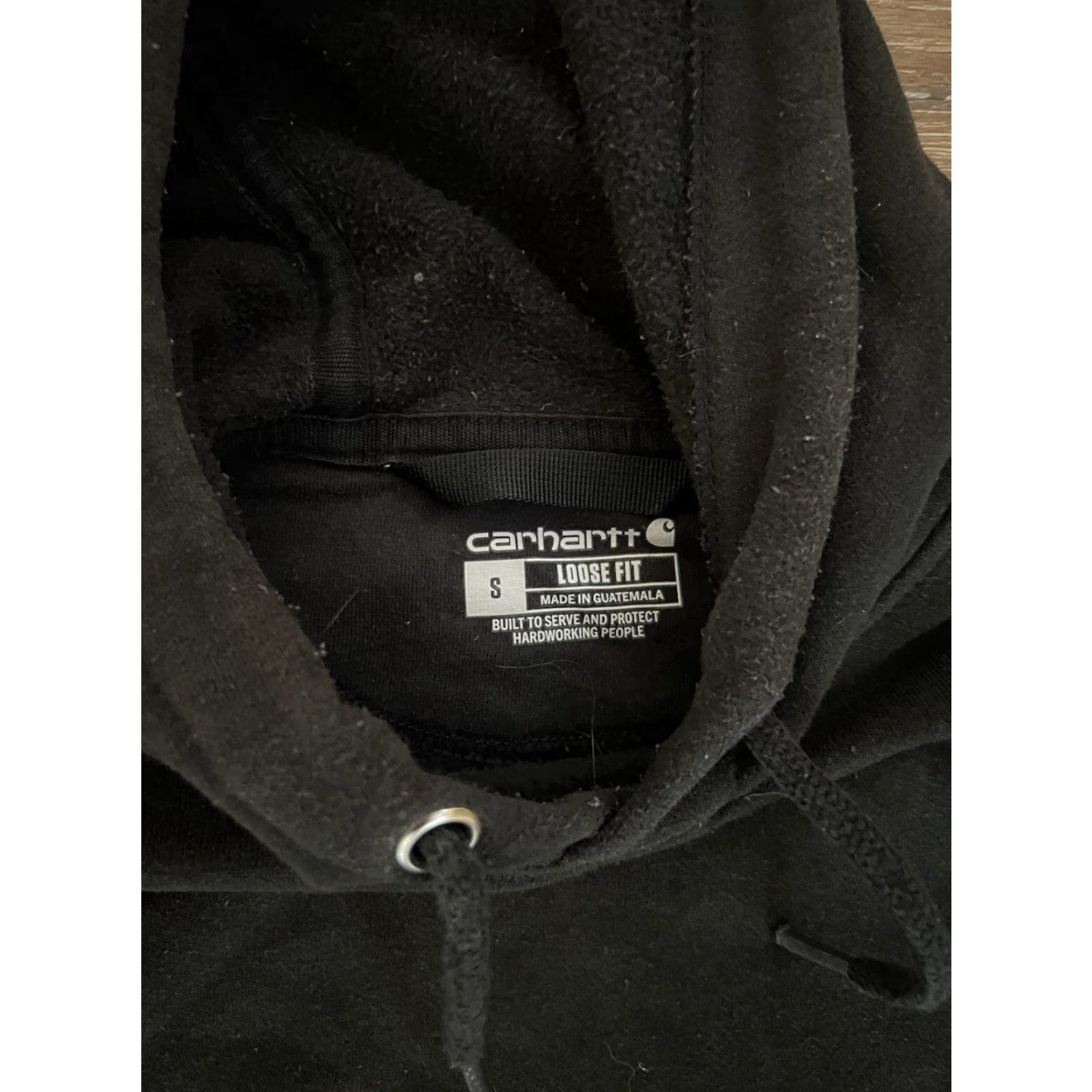 Carhartt Carhartt Mens Black Pullover Hooded Sweater Size S Regular Long Sleeve Hooded Solid Pattern Mens Size US S / EU 44-46 / 1 - 3 Thumbnail