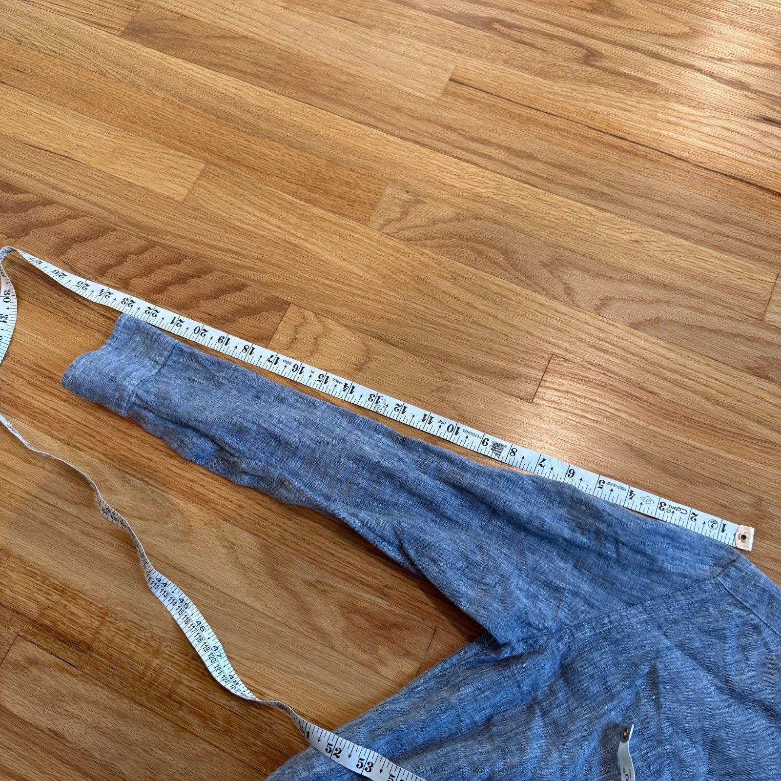 Engineered Garments United Arrows Japan Blue "Rhythm of Life" French Linen Shirt Size US S / EU 44-46 / 1 - 3 Thumbnail