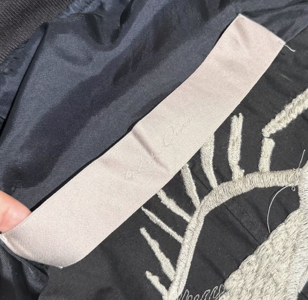 Rick Owens Rickowens double thread wax face grimace embroidery jacket Size US M / EU 48-50 / 2 - 4 Thumbnail