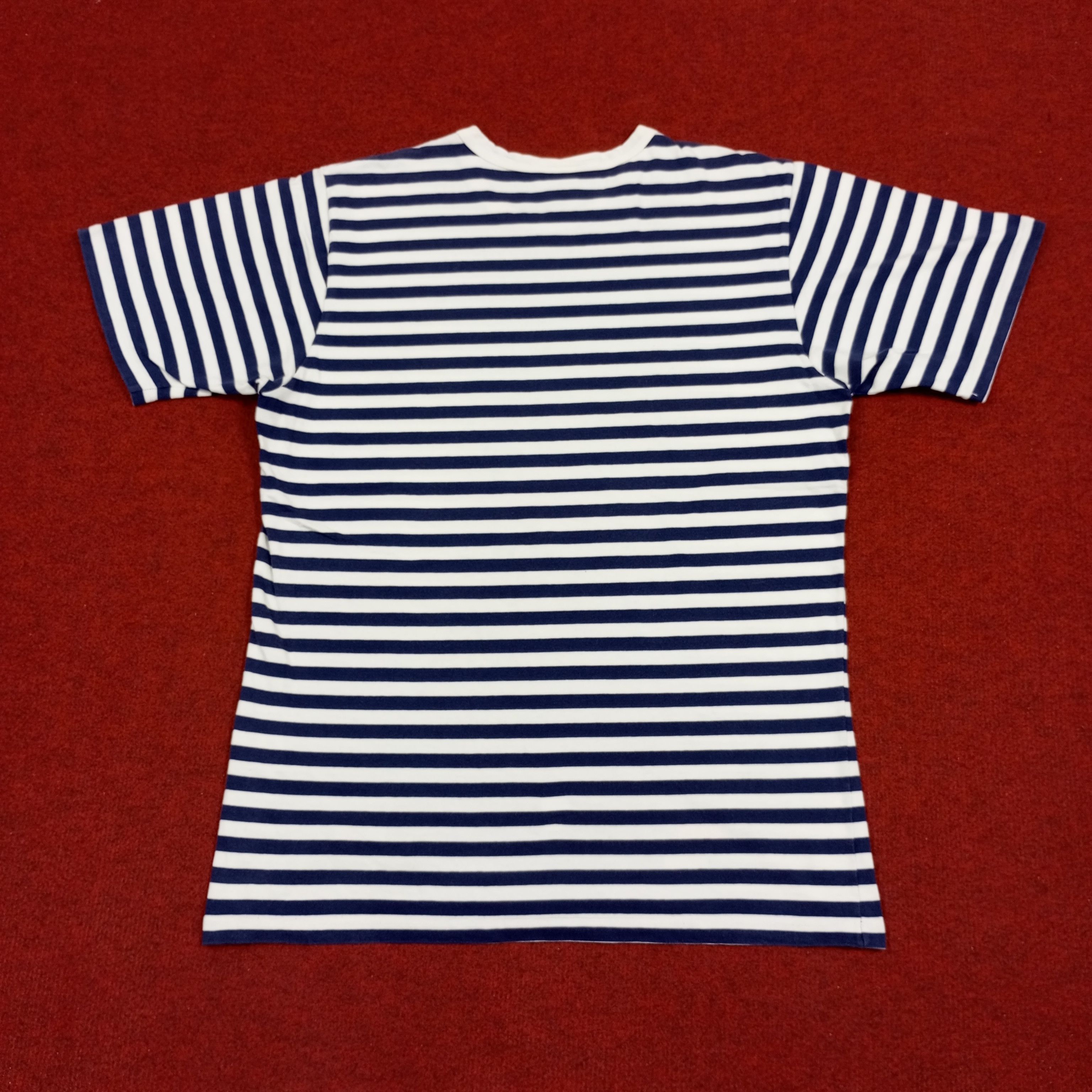 Vintage × agnes b. Agnes B Homme Designer Brand Stripes Design Tshirt Size US M / EU 48-50 / 2 - 3 Thumbnail