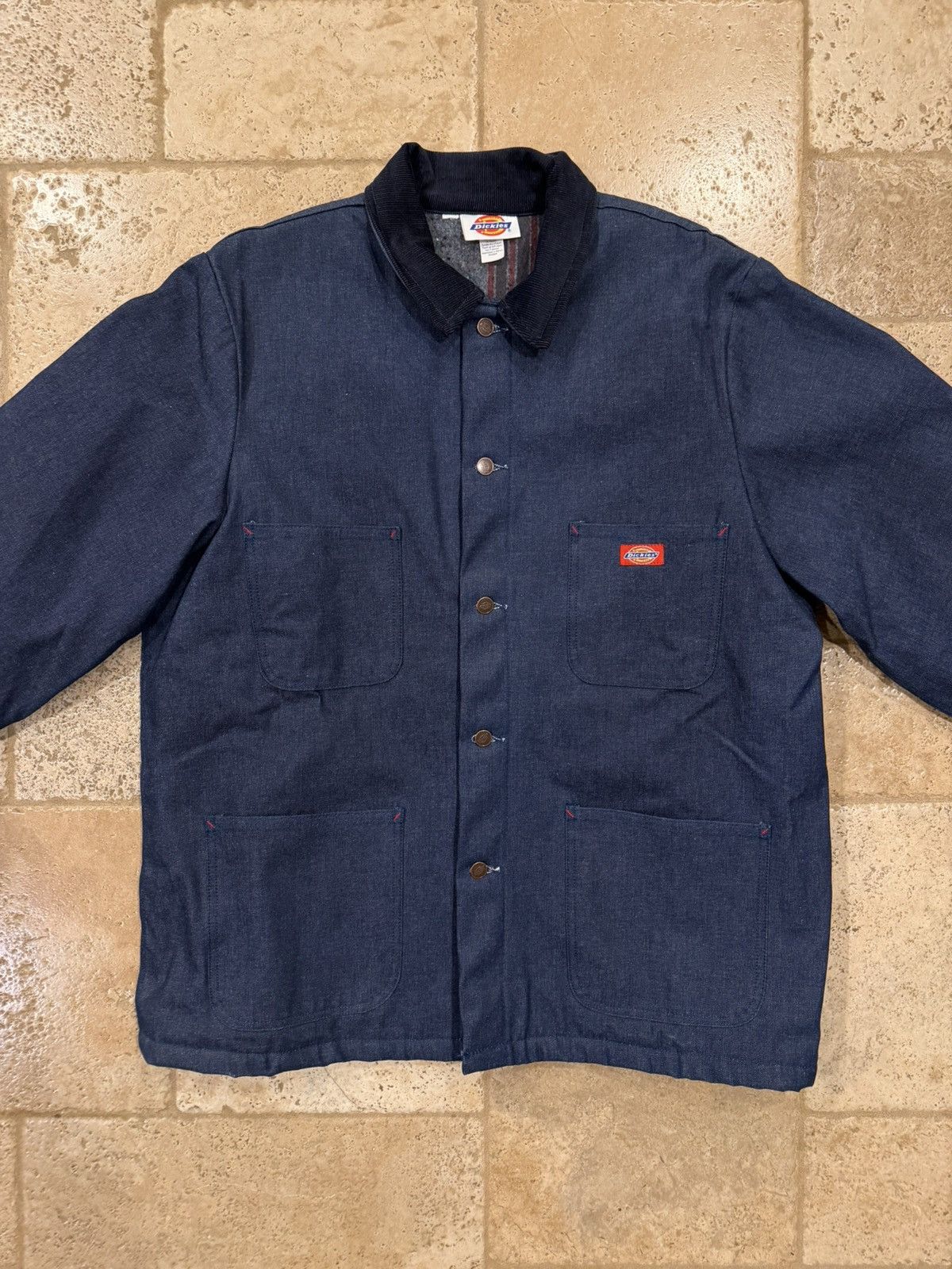 Dickies Vintage Dickies Denim Blanket Lined Chore Jacket Size US XL / EU 56 / 4 - 6 Thumbnail