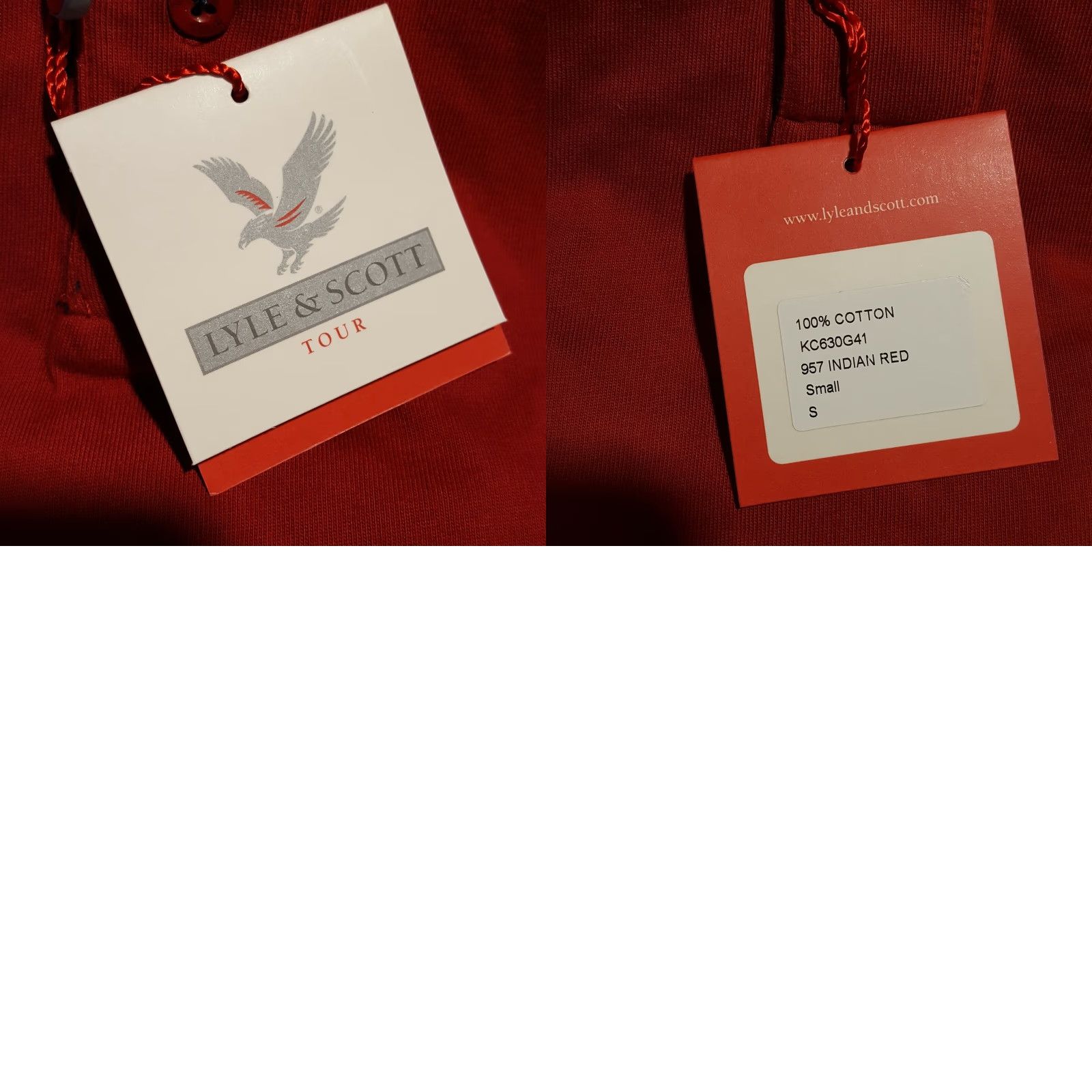 Lyle & Scott VINTAGE Lyle & Scott Polo Shirt Golf Collared Men’s Small Red Short Sleeve Casual Polo NEW Size US S / EU 44-46 / 1 - 8 Thumbnail