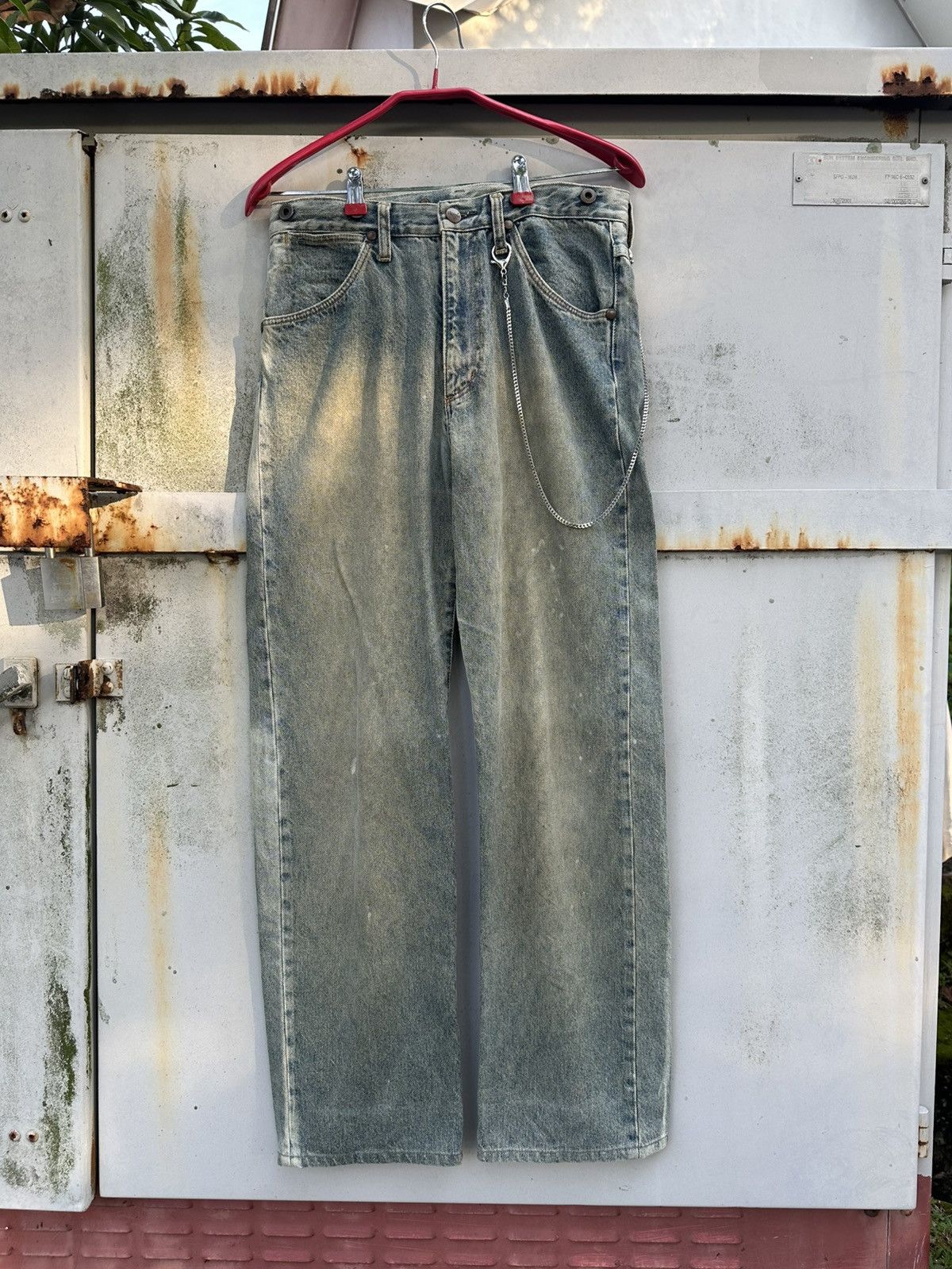 Wrangler 👹 Vintage Wrangler Washed Baggy Jeans Size US 30 / EU 46 - 1 Thumbnail