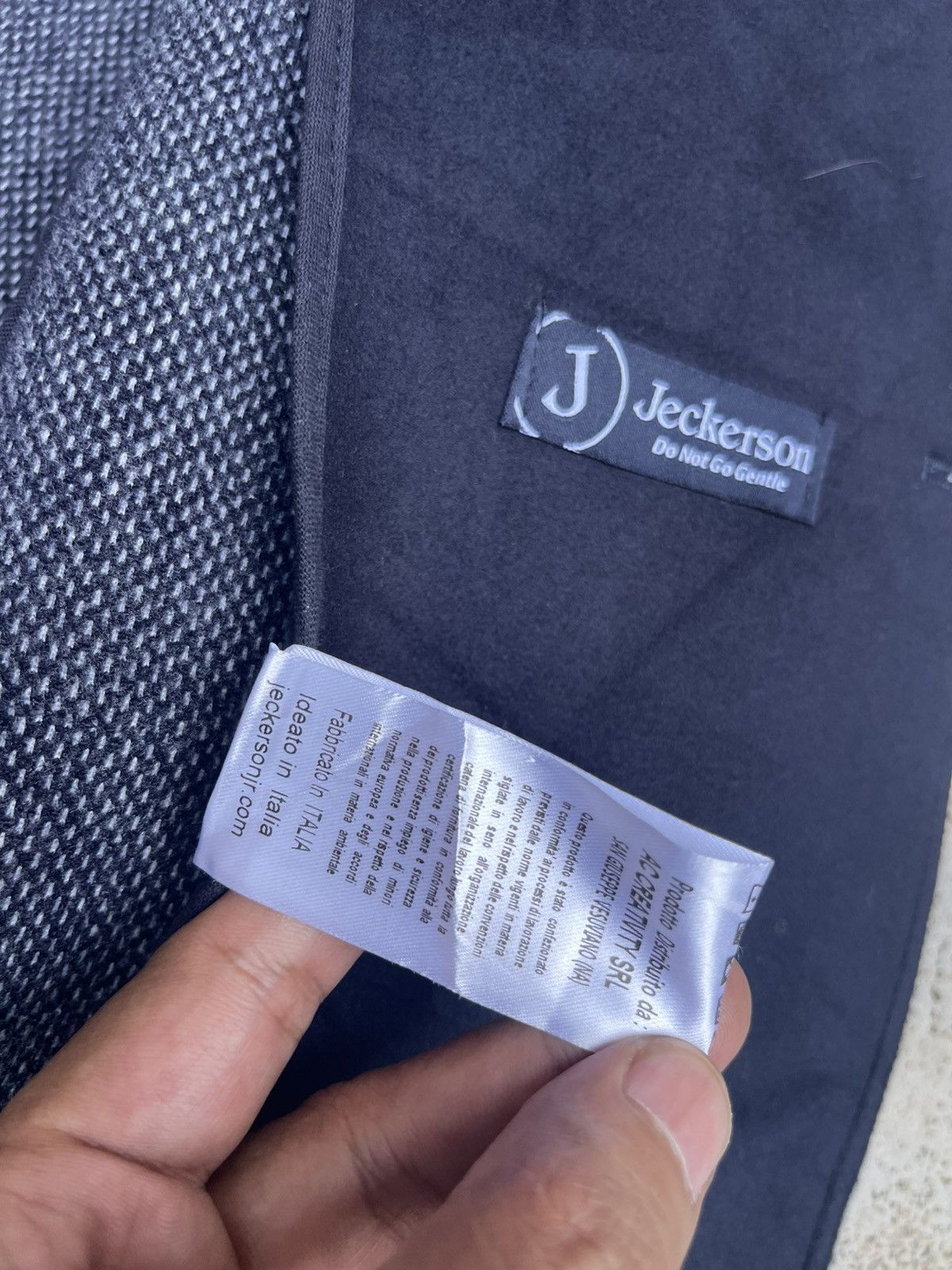 Jeckerson Jeckerson Italian Wool Jacket – “Do Not Go Gentle” Tagline Size S / US 4 / IT 40 - 5 Thumbnail