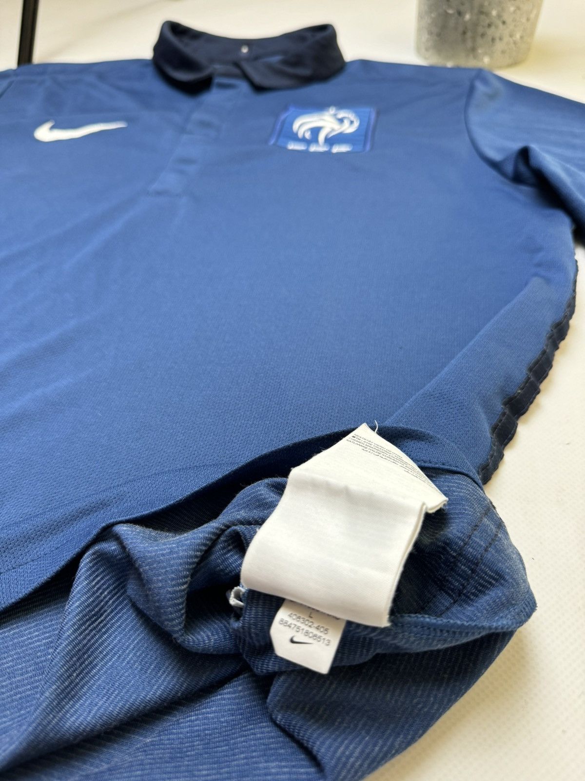 Nike Rare vintage France Nike soccer jersey drill y2k Size US L / EU 52-54 / 3 - 8 Thumbnail