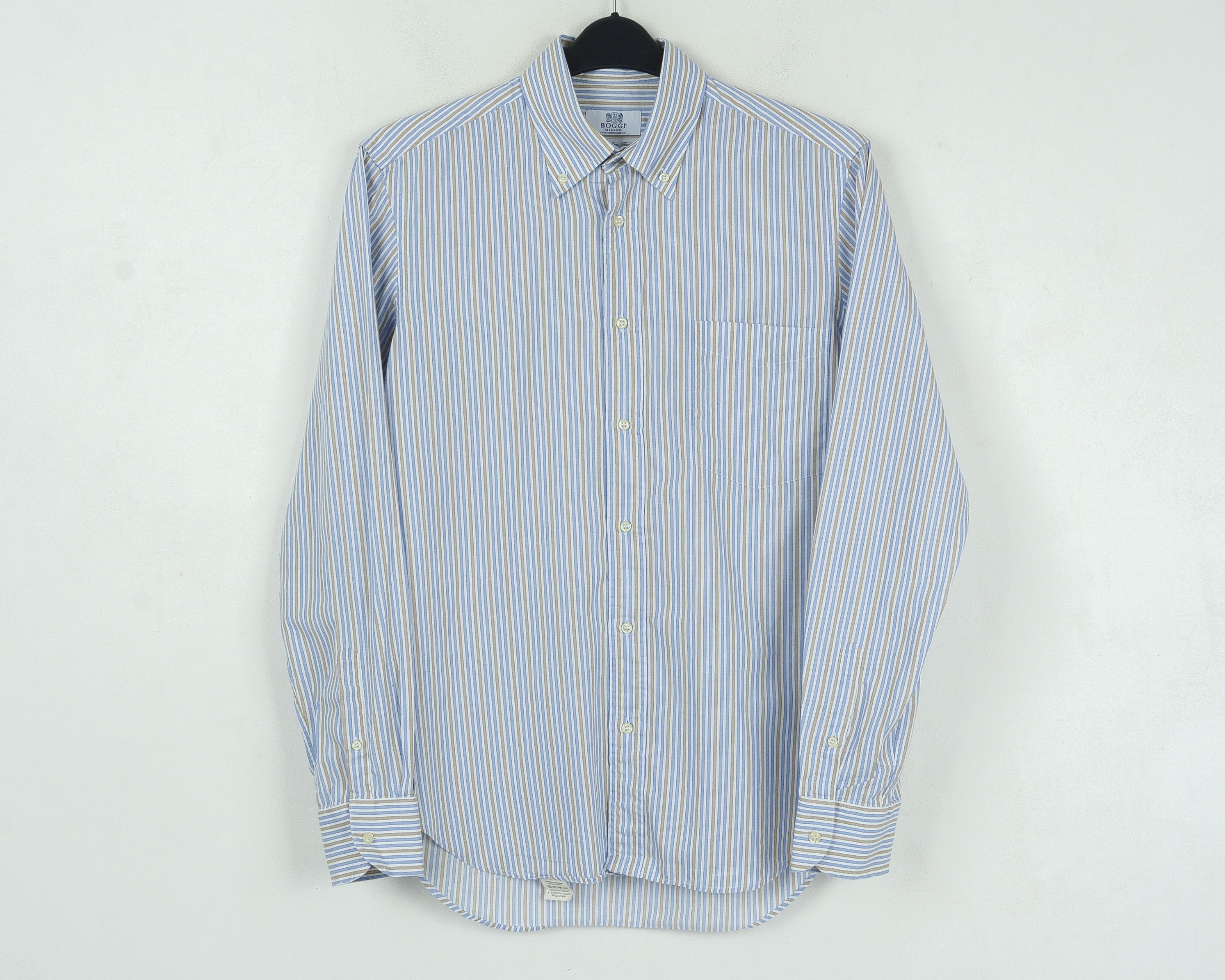 Boggi BOGGI MILANO Luxus 16" Size 41 Formal Shirt Casual L Size 40R - 1 Thumbnail