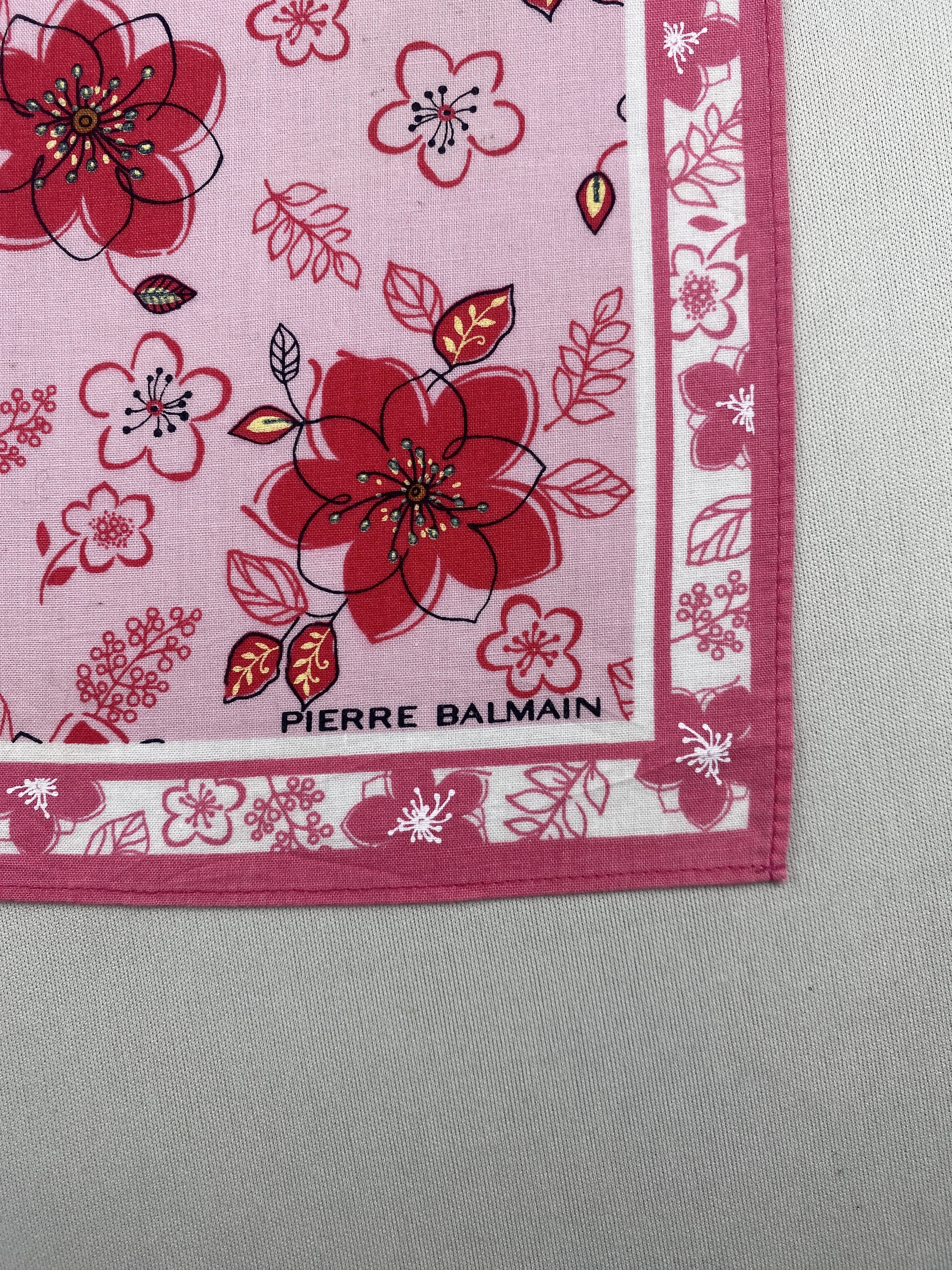 Pierre Balmain Vtg Pierre Balmain Handkerchief Pocket Square Bandana HM0040 Size ONE SIZE - 6 Thumbnail