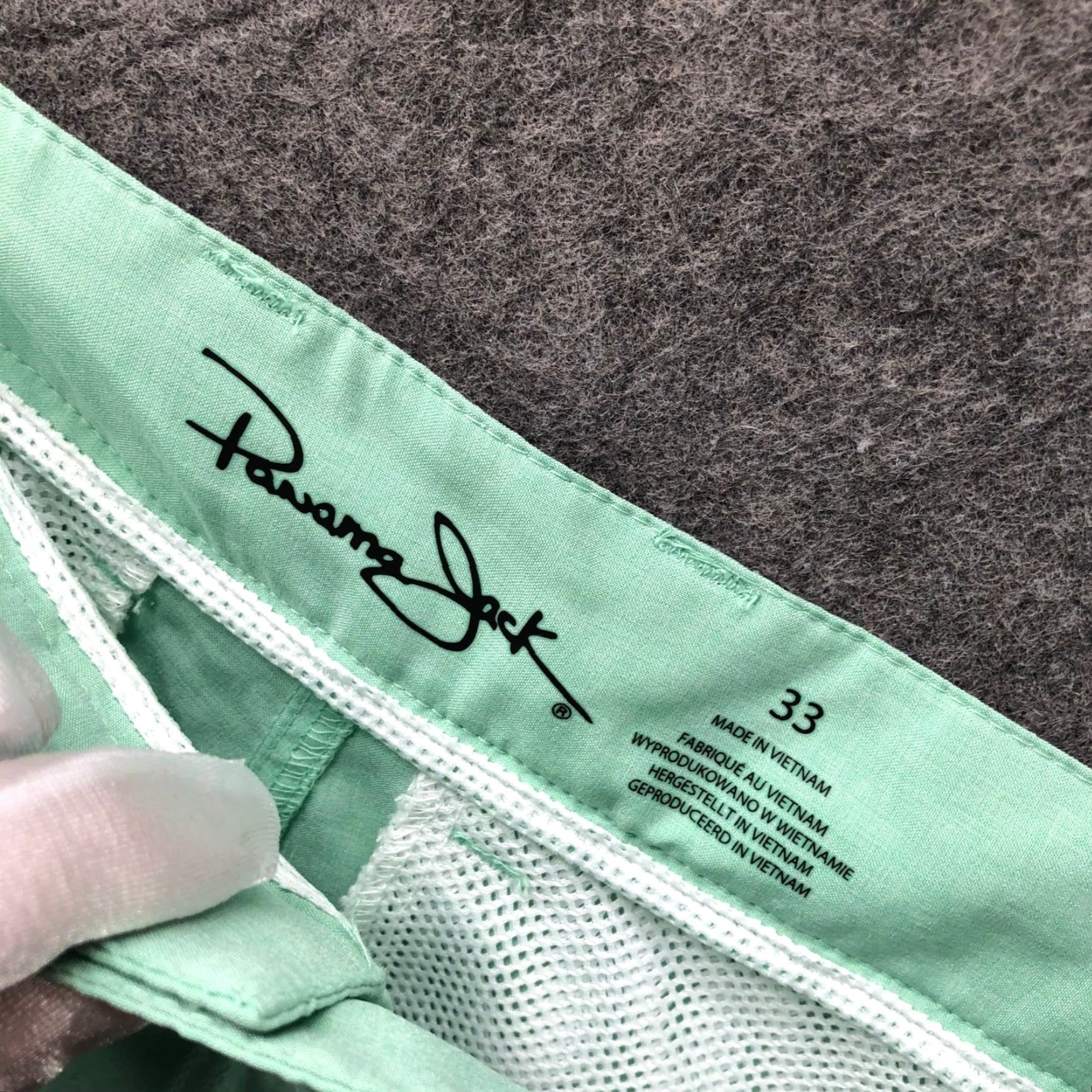Panama Jack Panama Jack Performance Shorts Mens 33 Mint Green 7'' Inseam Flat Front Golf Casual Outdoor Sports Size US 33 - 4 Thumbnail