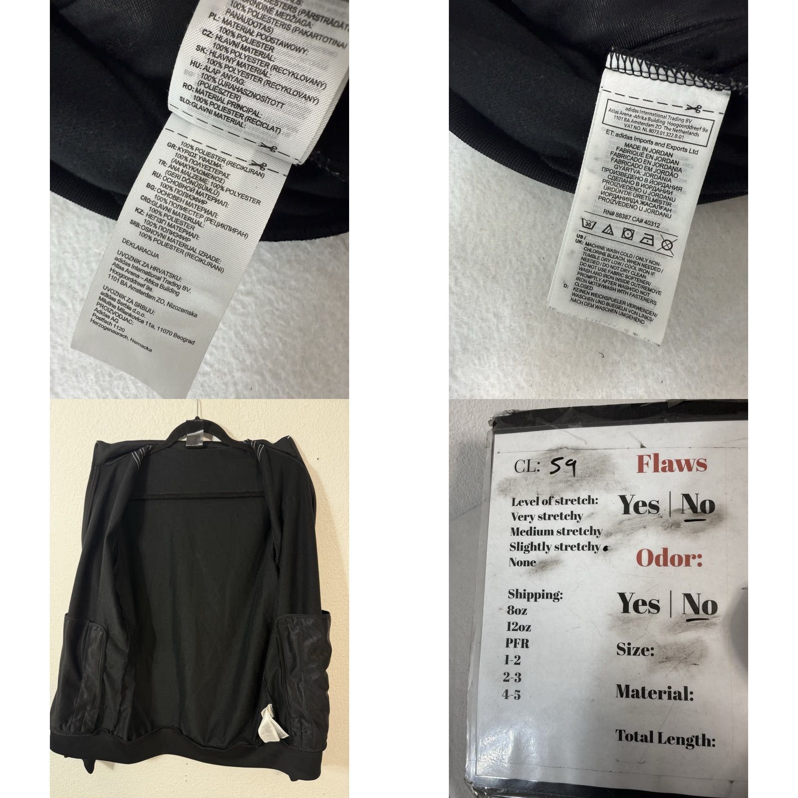 Adidas Adidas Track Jacket Women’s S Black White 3 Stripe Size S / US 4 / IT 40 - 8 Thumbnail