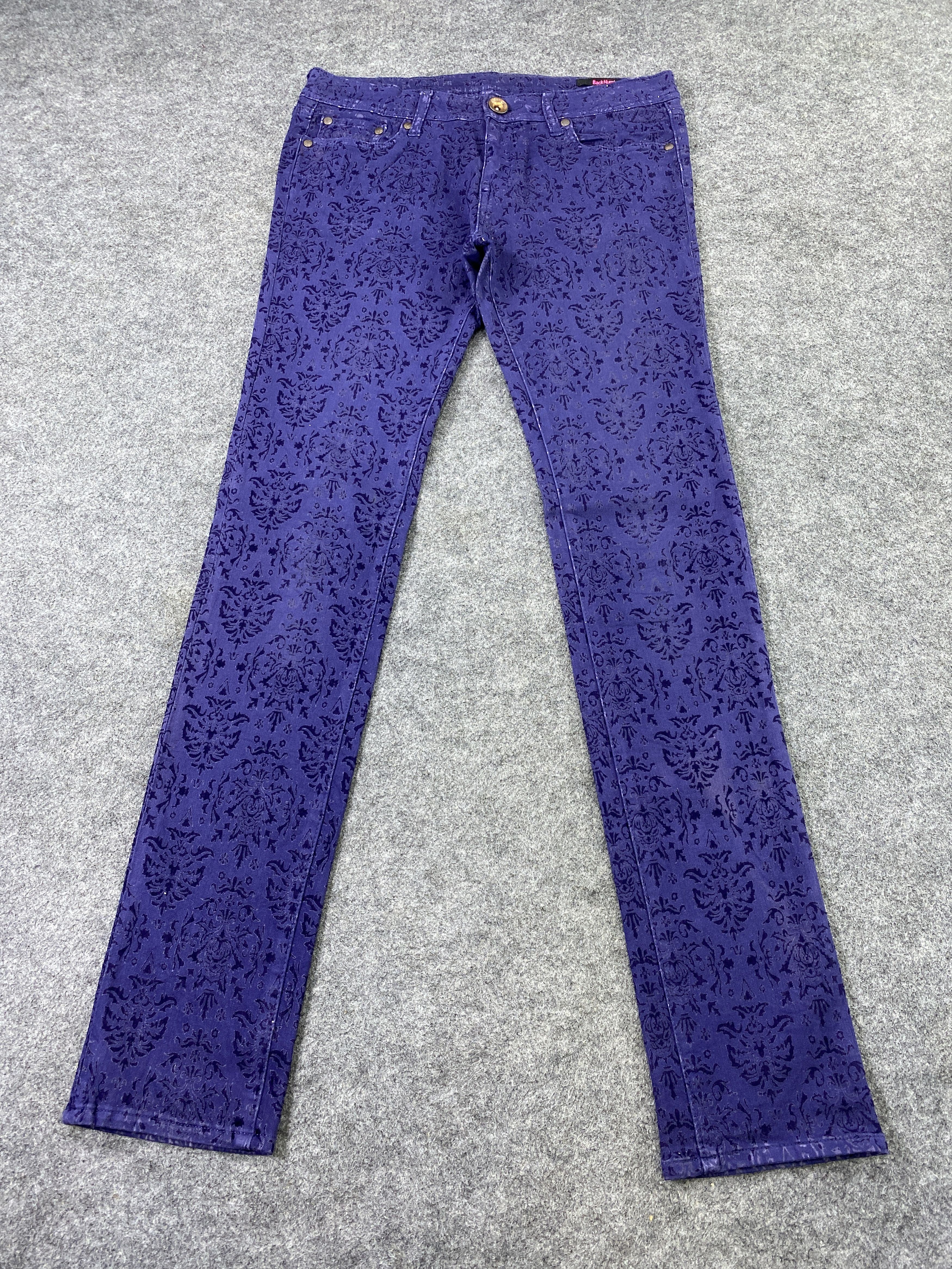 Jean Vintage Back Number Paisley Jeans - J1039 Size US 31 - 2 Thumbnail