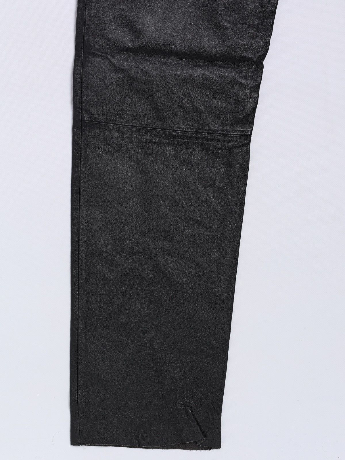 Genuine Leather Vintage Biker Leather Pants ykk Gore Size US 33 - 14 Thumbnail