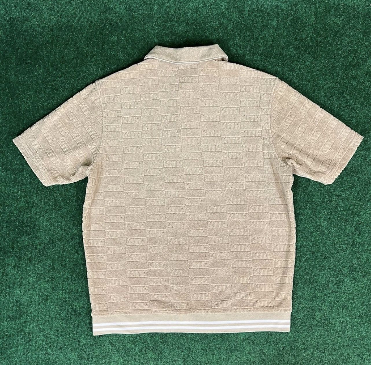 Kith Kith Graham Quicksand Men's Polo Shirt - Size Medium Size US M / EU 48-50 / 2 - 2 Thumbnail