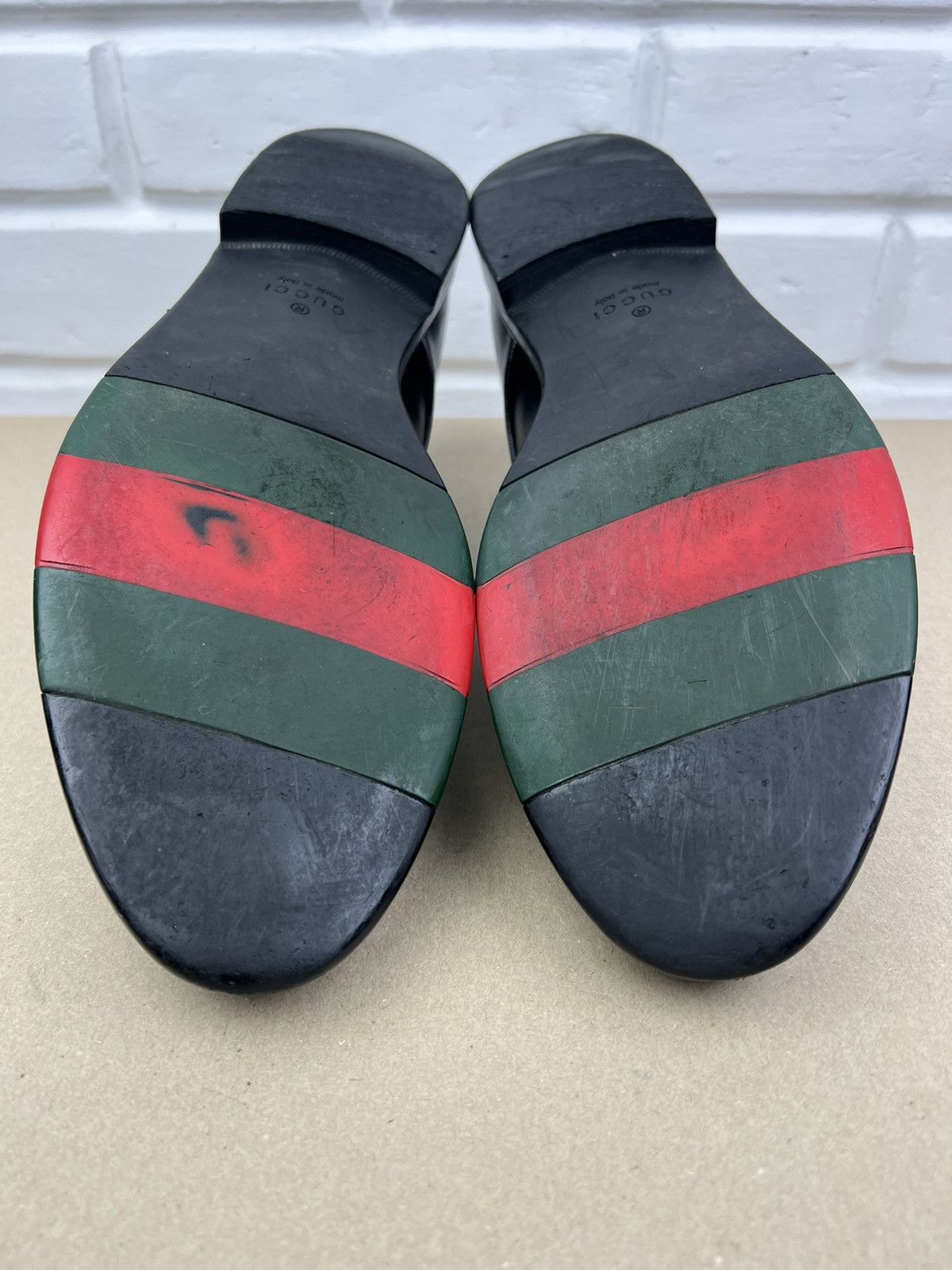 Gucci GUCCI Derby Leather Shoes Lace Up Web Stripe Black Men’s Size US 10.5 / EU 43-44 - 15 Thumbnail