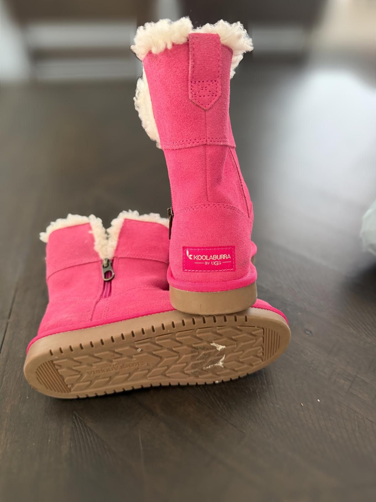 Other Koolaburra by UGG Pink Suede Shearling Lined Boots Size 1 Size US 5 / EU 37 - 5 Thumbnail