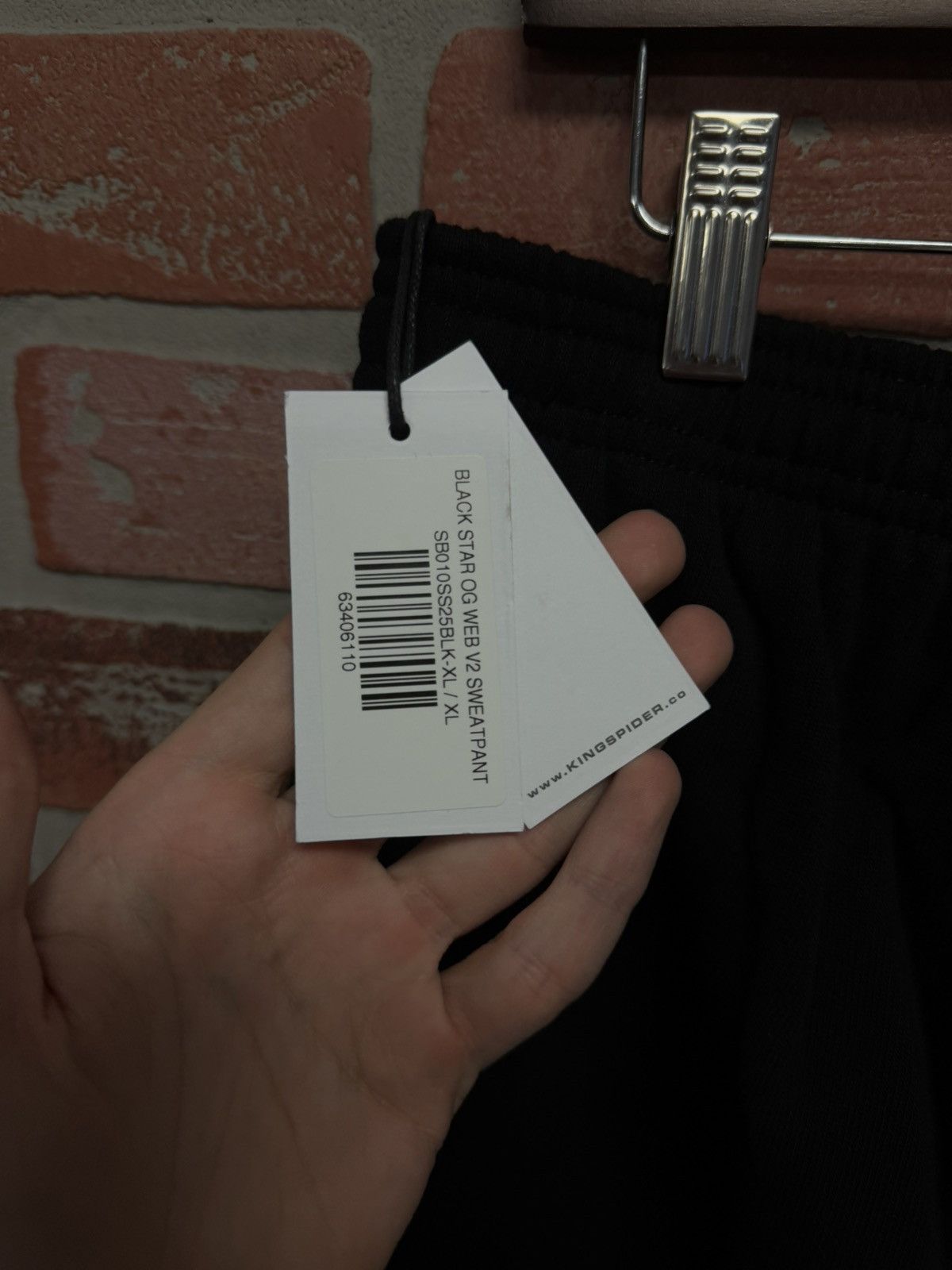 Sp5der Sp5der Worldwide Sweatpants Size XL Black (2025) (NEW) Size US 34 / EU 50 - 6 Thumbnail