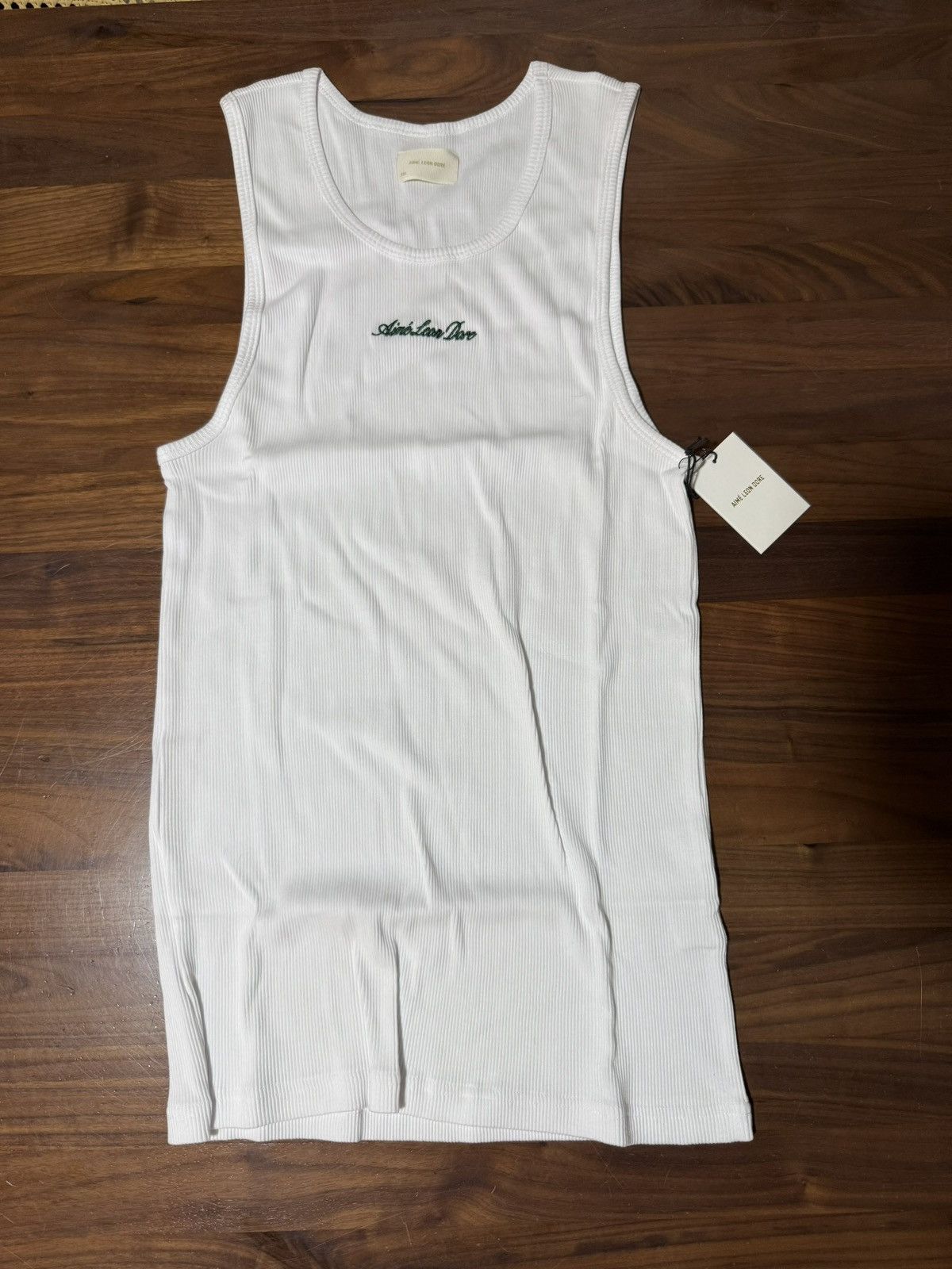 Aime Leon Dore Aime Leon Dore Embroidered Logo Tank Top Size XXL White Size US XXL / EU 58 / 5 - 1 Thumbnail