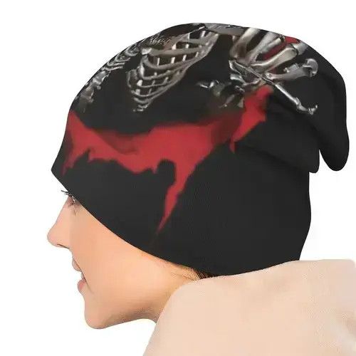 Other Skeleton Skull Terror Spring Beanie Cap Size ONE SIZE - 3 Thumbnail