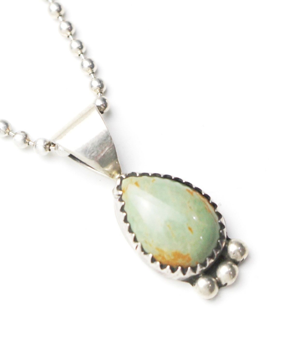 Vintage 1990S RUNNING BEAR NAVAJO STERLING SILVER TURQUOISE NECKLACE Size ONE SIZE - 1 Thumbnail