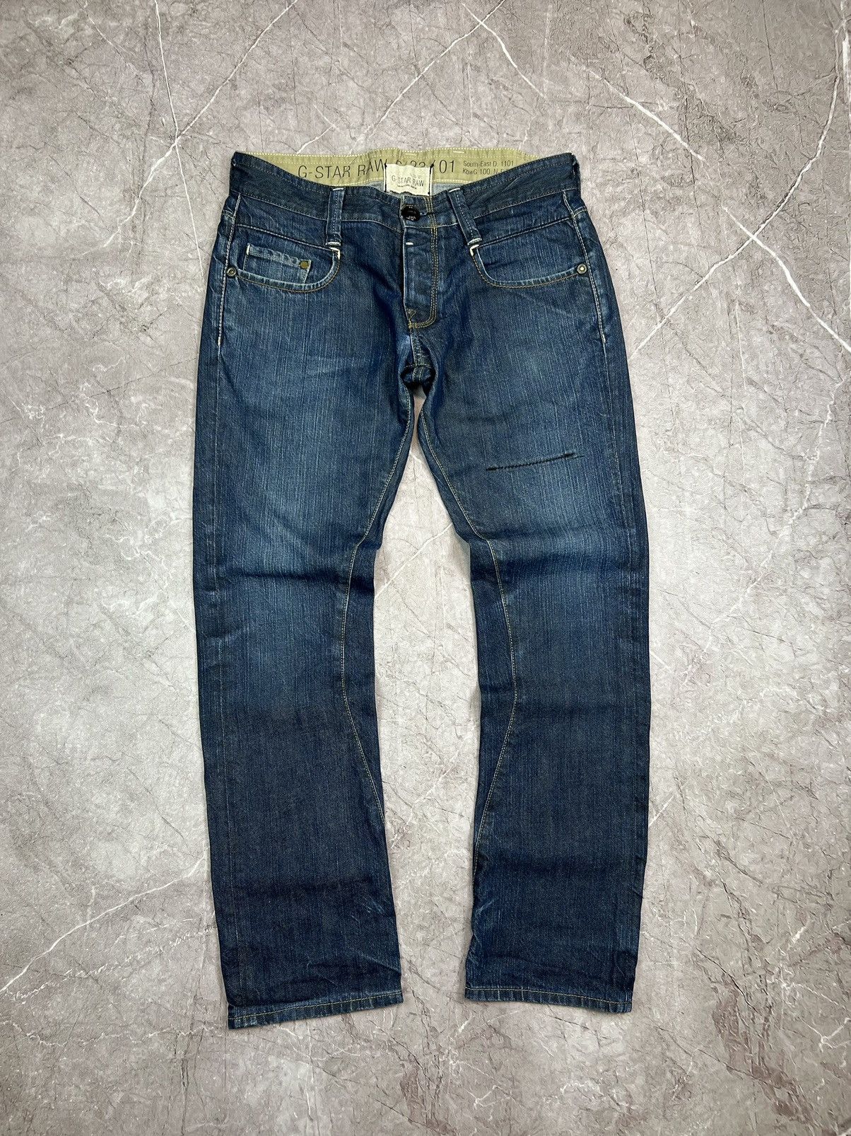 G-Star × Japanese Brand G-Star Raw Jack Dirty Wash Jeans Size US 33 - 2 Thumbnail